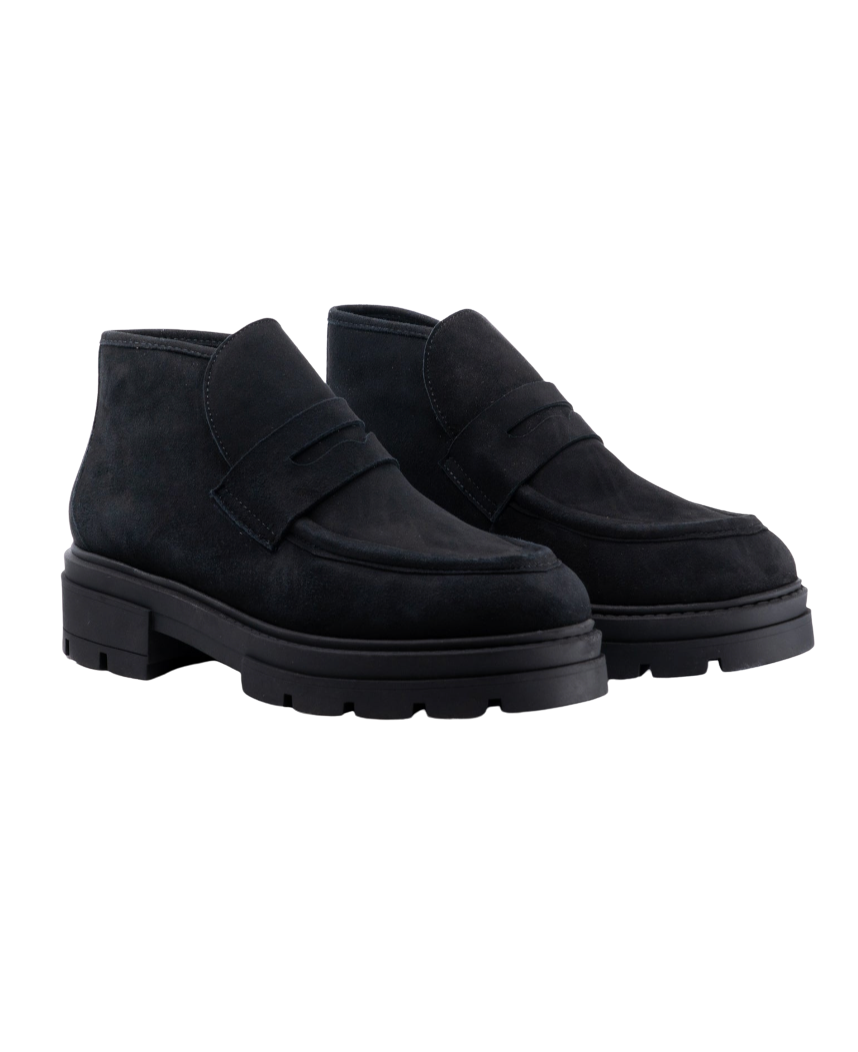 Elia Black Suede Boot by Andrea Gomez