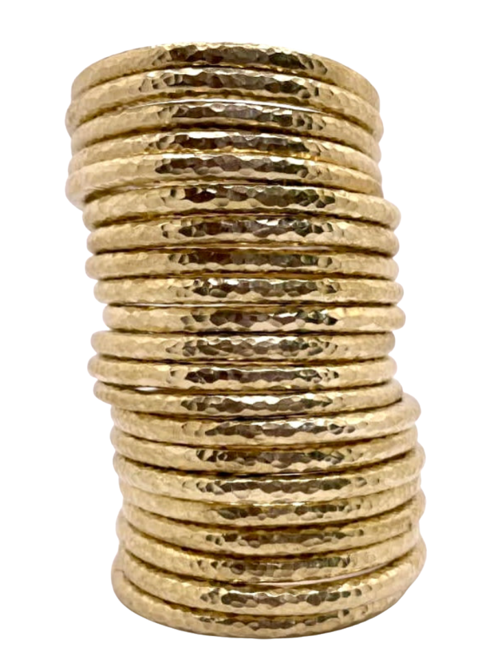 Hammered Brass Bangle by Akola