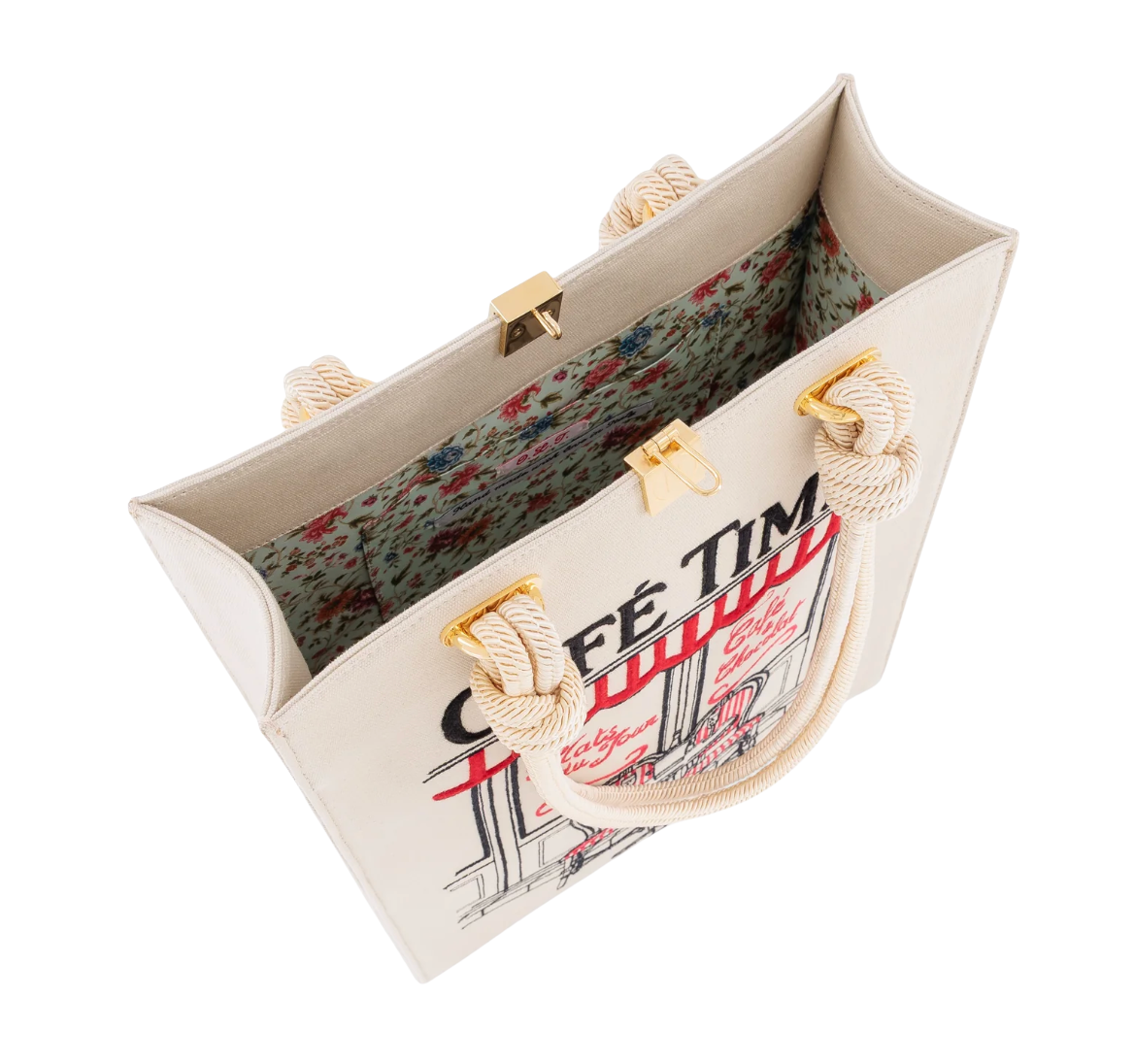Cafe Times Tote Bag by Olympia Le Tan