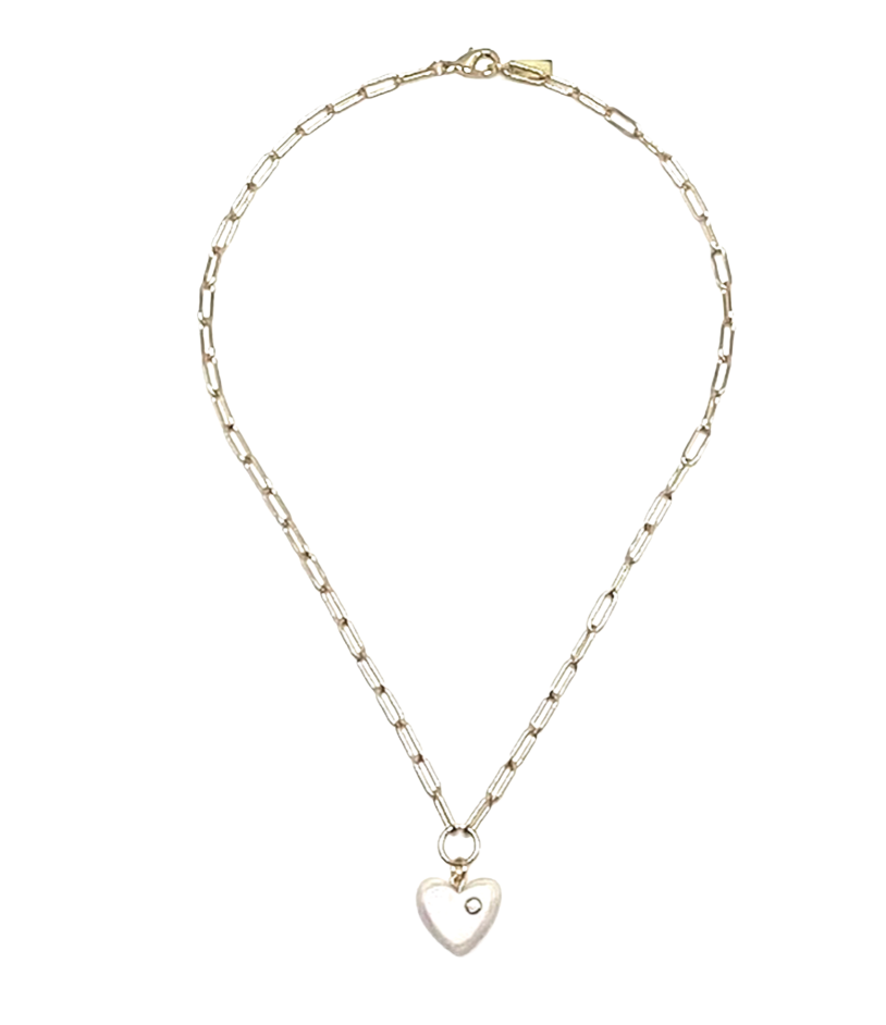 Vida Heart Charm Necklace by Akola