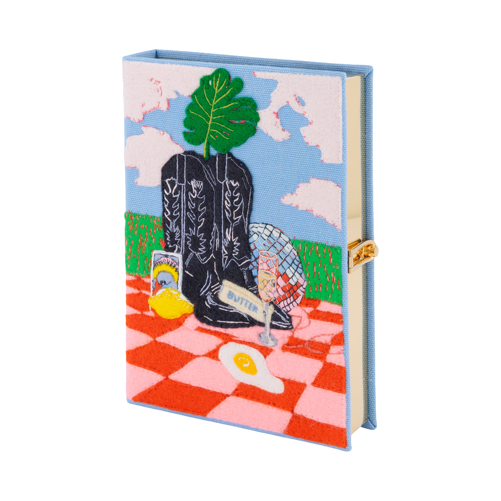 Cowboy Joy Book Clutch by Olympia Le Tan