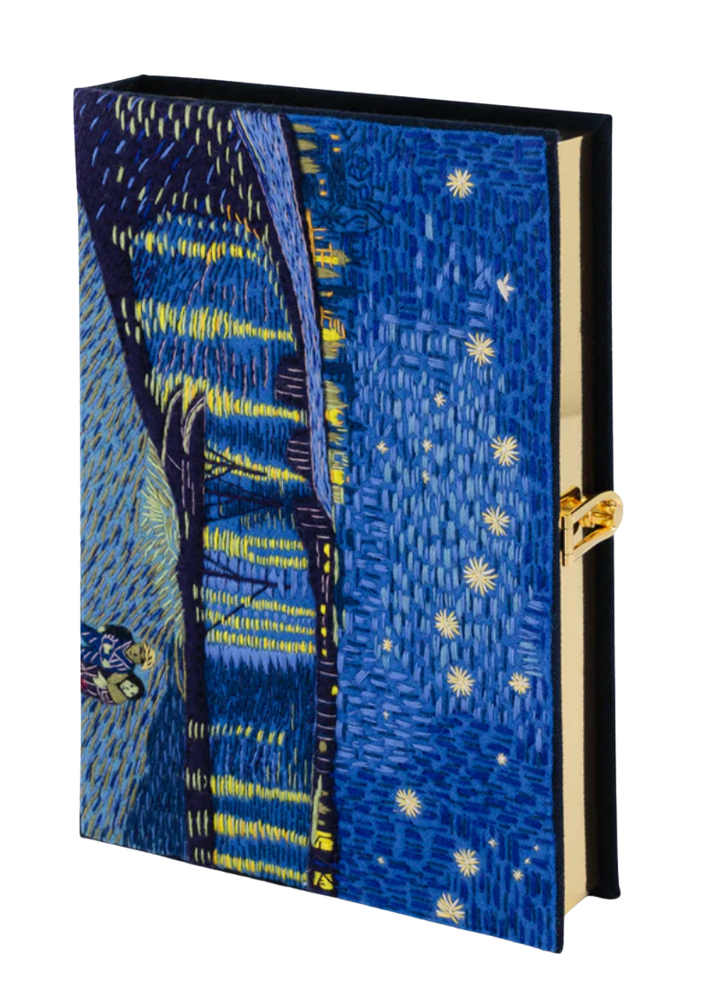 Starry Night Over The Rhone Book Clutch by Olympia Le Tan