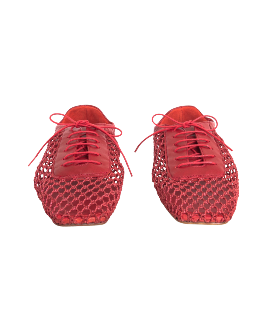 Antonia Red Mesh by Andrea Gomez