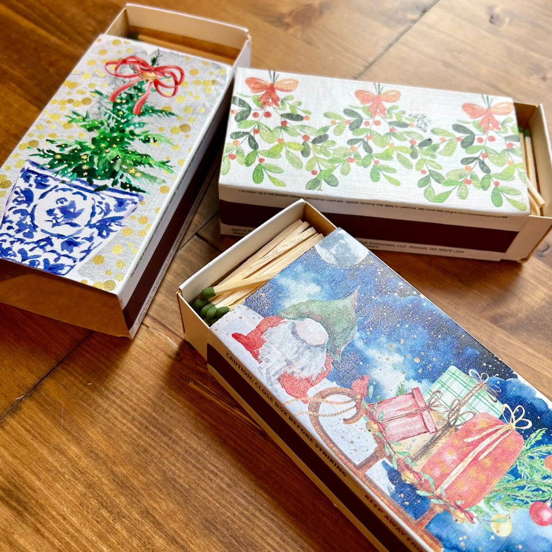 Watercolor Art Matchbox by Alli + Jean