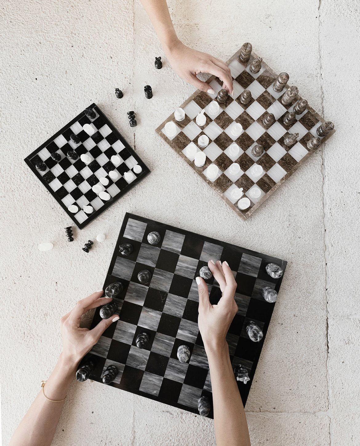 Chessboard - Blanco Negro by Agave