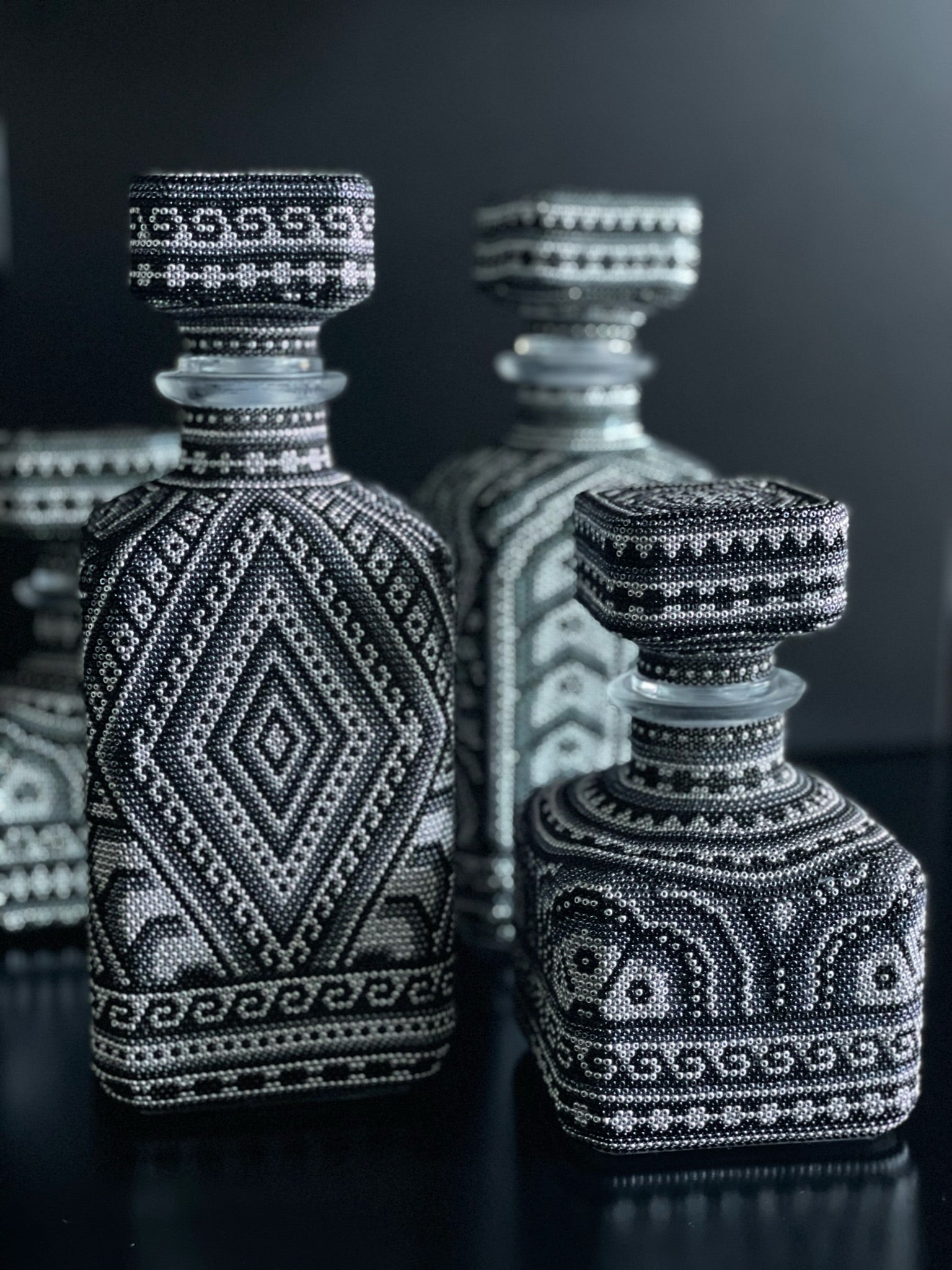 Huichol Decanter - Negro by Agave