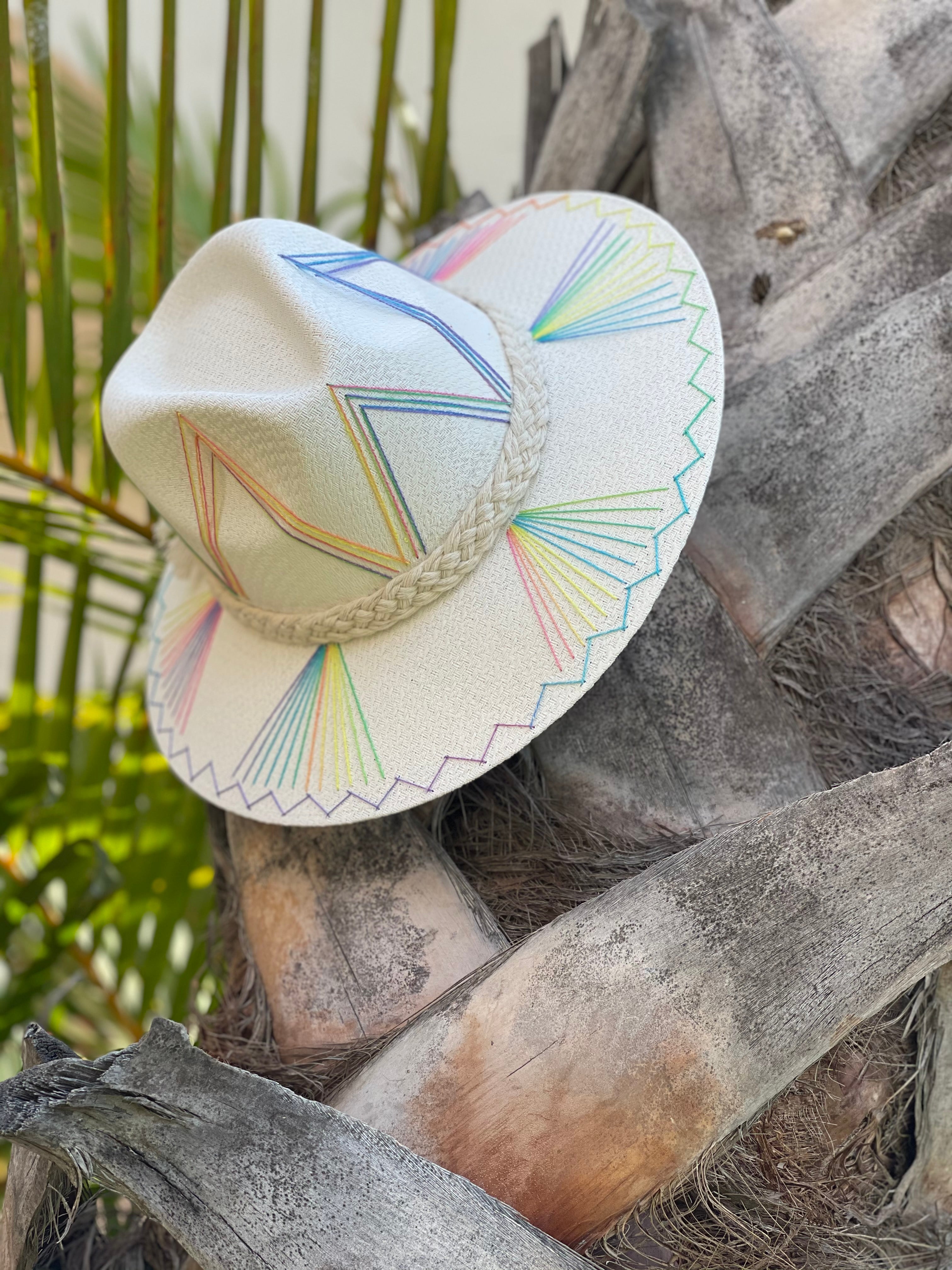 Exclusive Isabelle Rainbow Hat by Corazon Playero HerStory