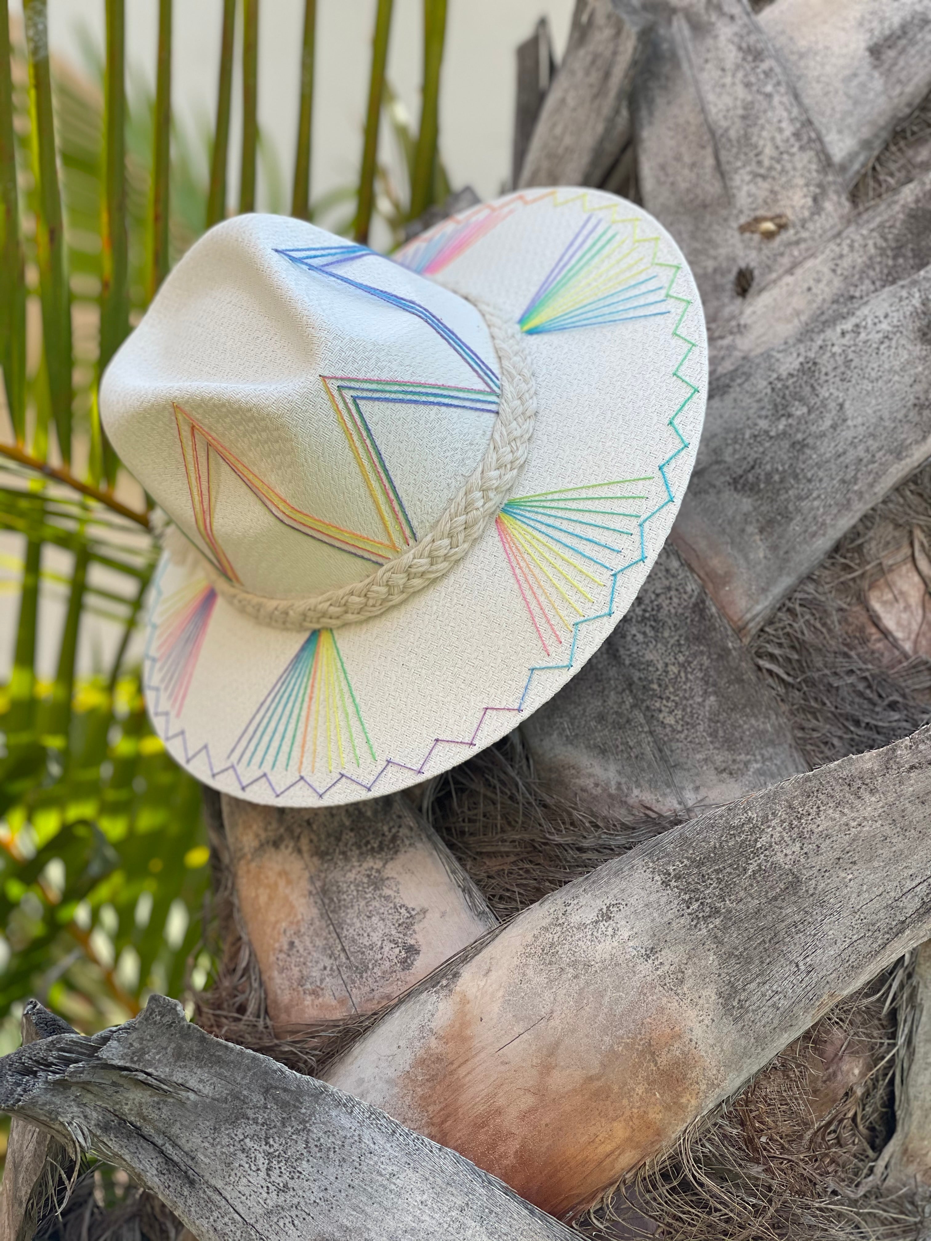 Exclusive Isabelle Rainbow Hat by Corazon Playero