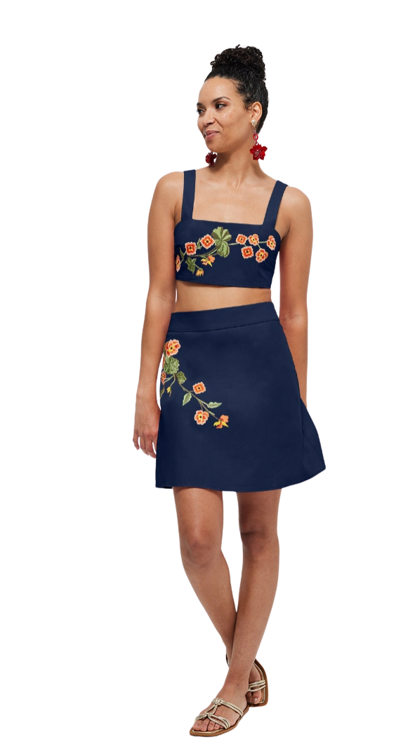 BURCU SKIRT SET by Fanm Mon