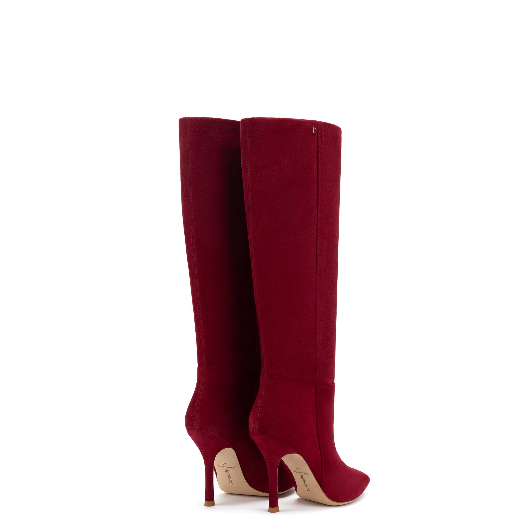 Kate Boot In Lipstick Red Suede by Larroudé