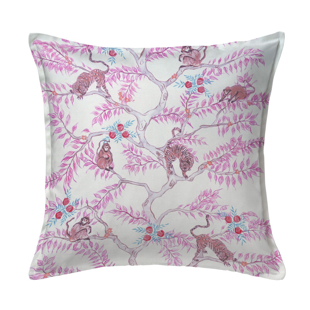 Monkey and Tiger Pillow in Dawn by Krane Home