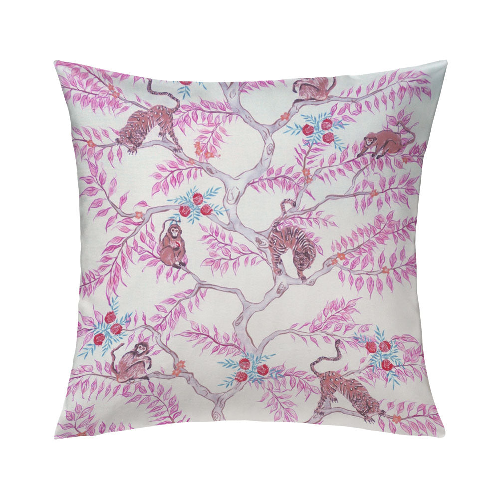 Monkey and Tiger Pillow in Dawn by Krane Home
