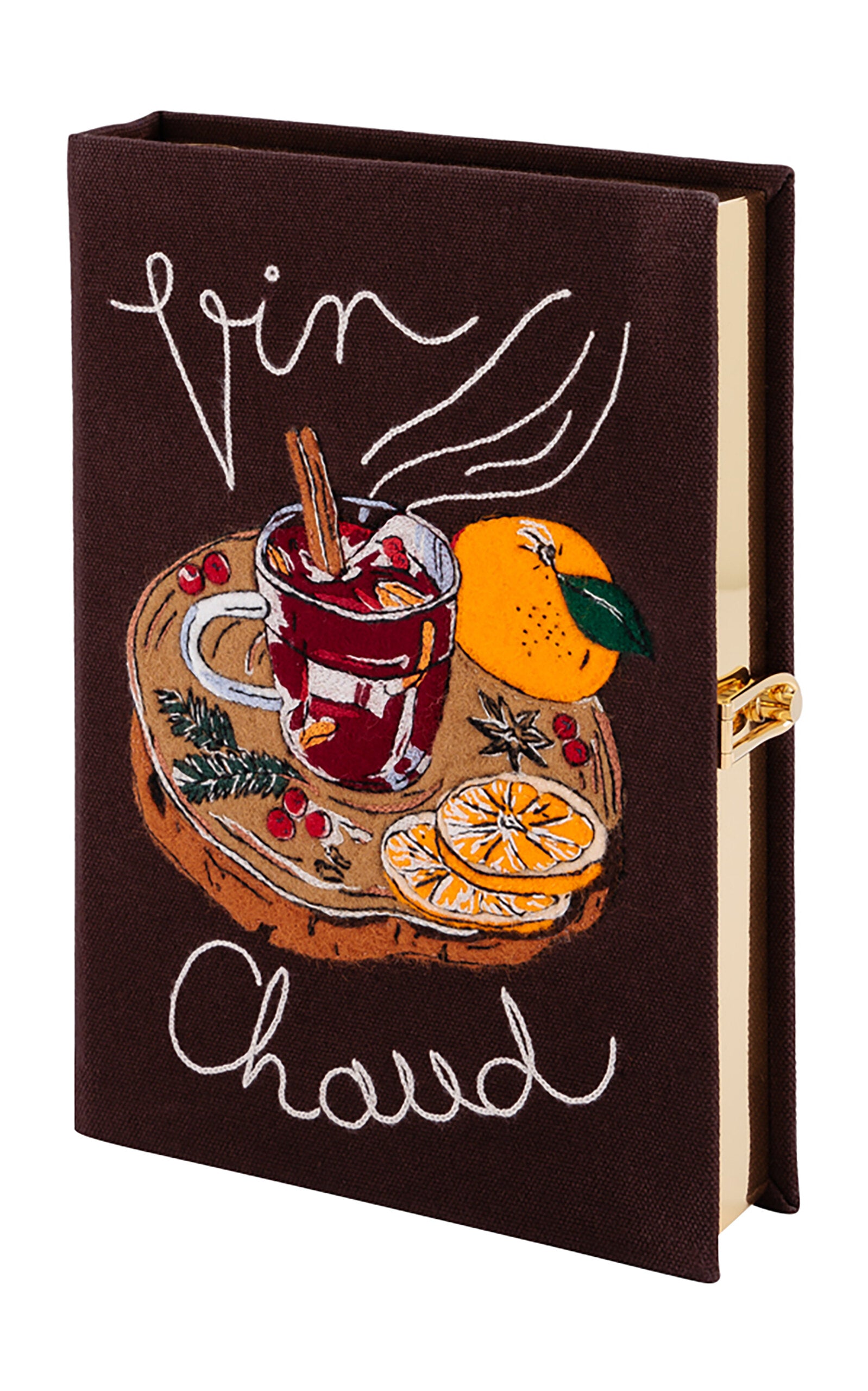Vin Chaud Book Clutch by Olympia Le-Tan