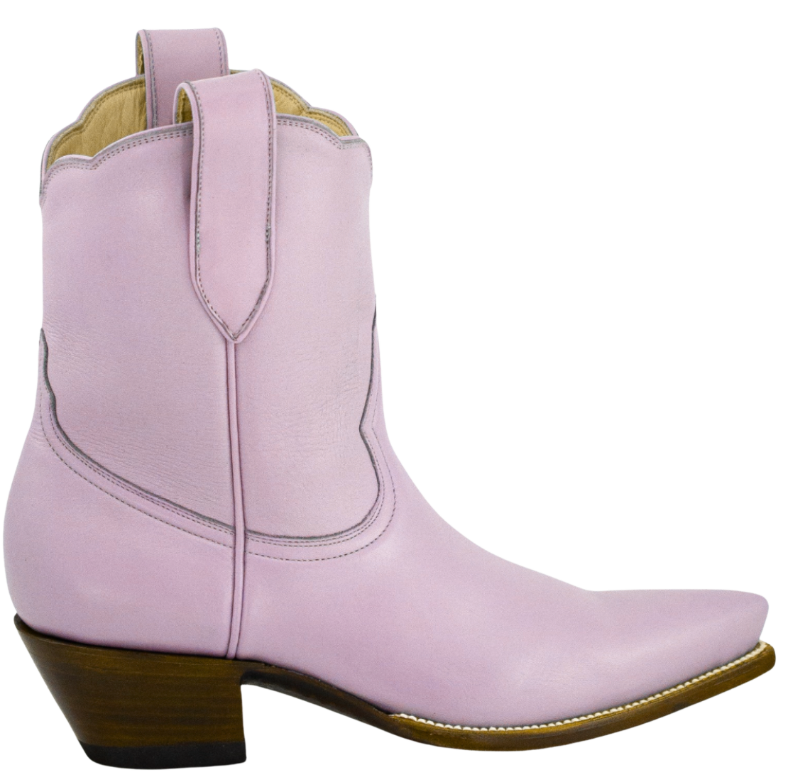 purple cowboy boot on a white background