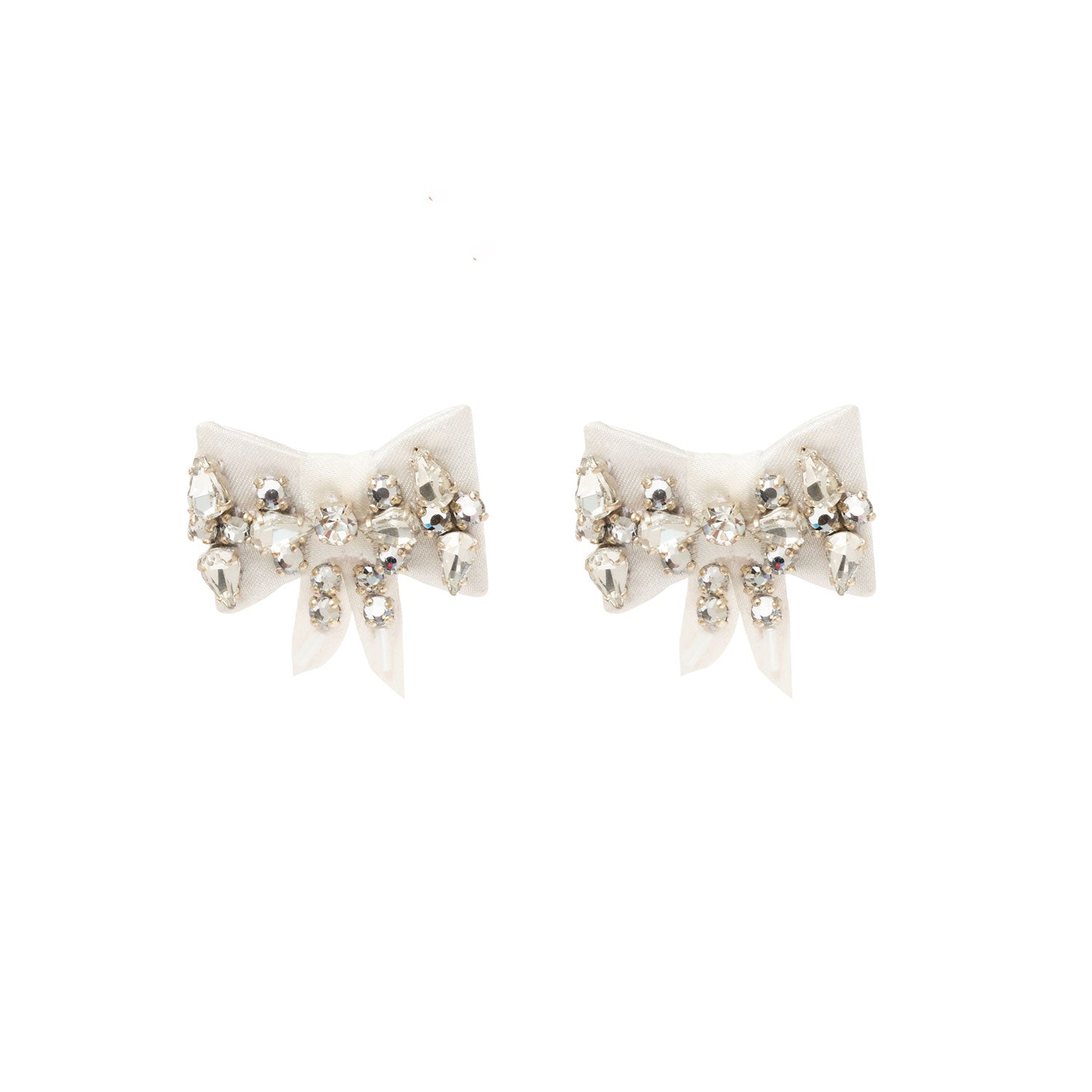 Lexy Stud Earrings White by Mignonne Gavigan