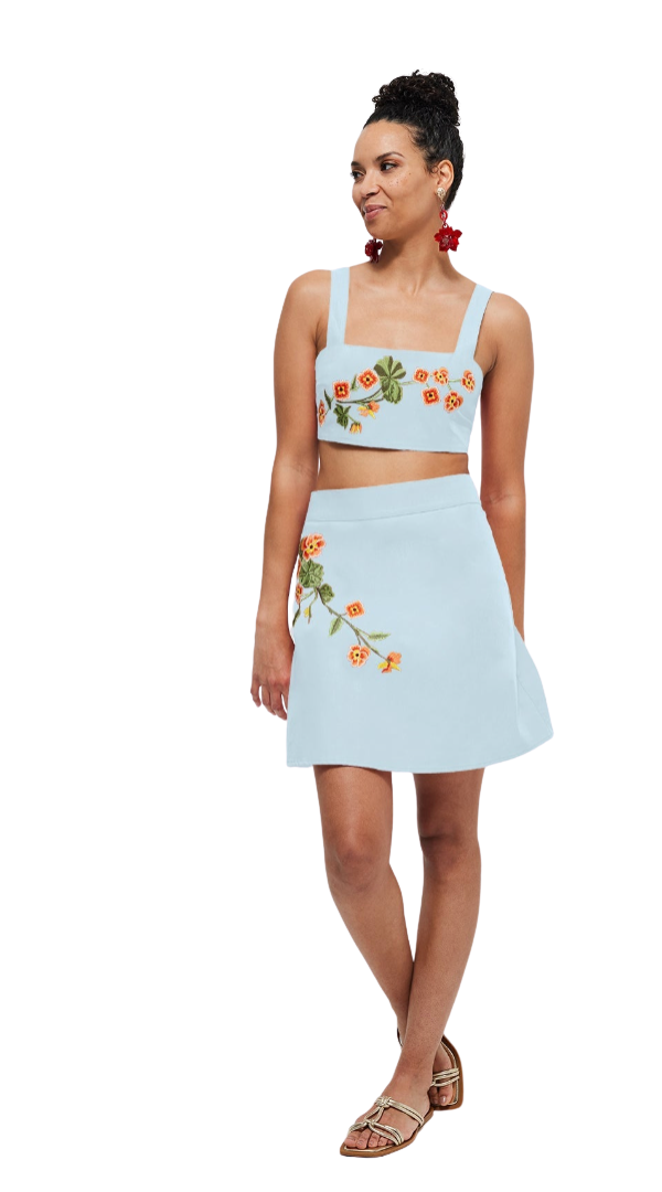 BURCU SKIRT SET by Fanm Mon