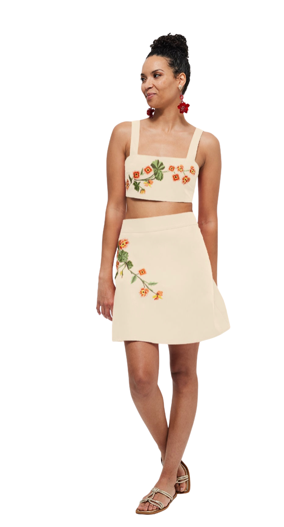 BURCU SKIRT SET by Fanm Mon