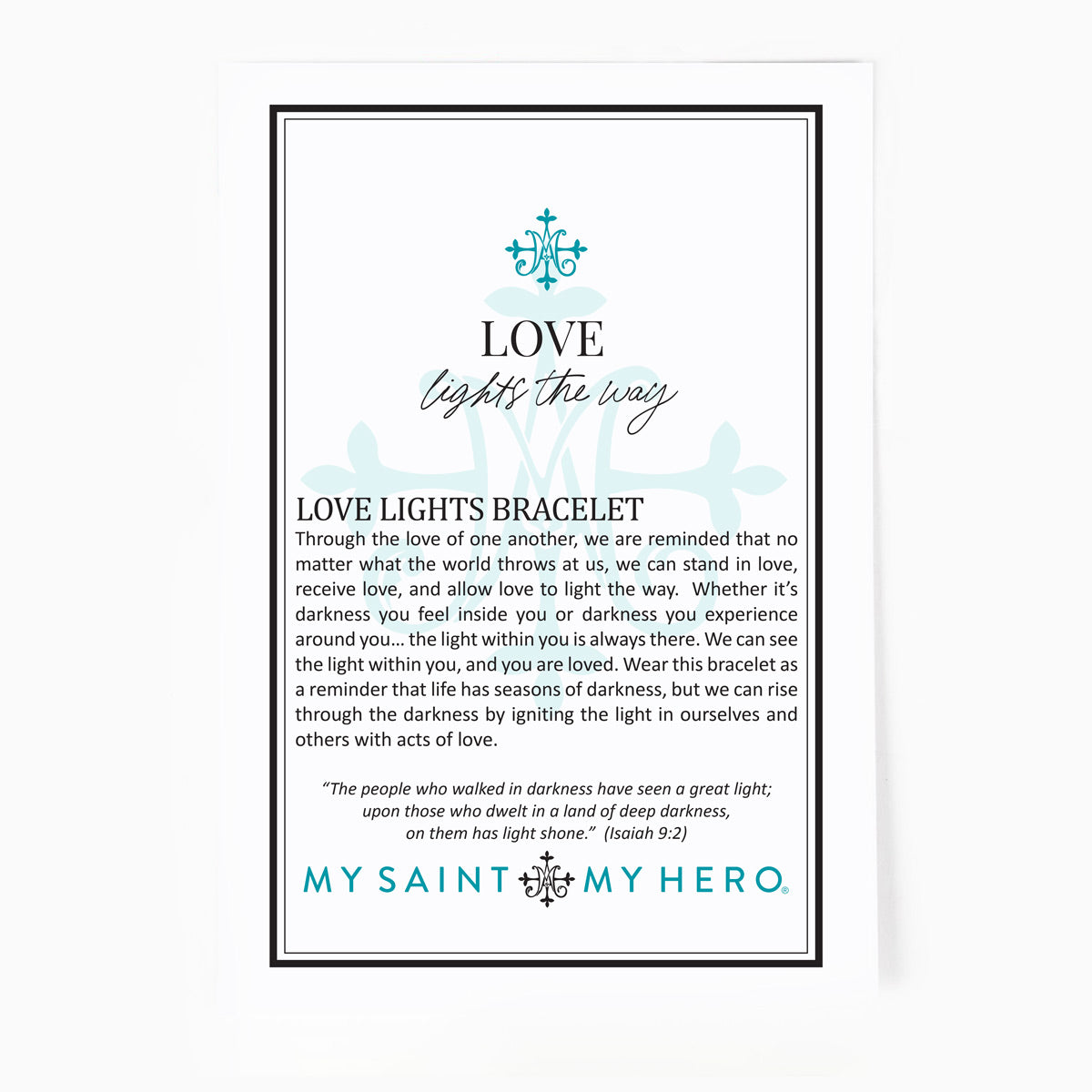 Love Lights the Way Bracelet by My Saint My Hero