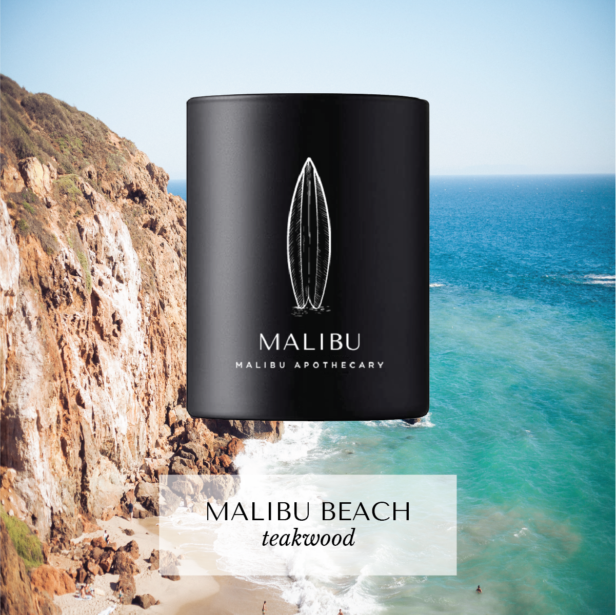 Matte Black Votive by Malibu Apothecary