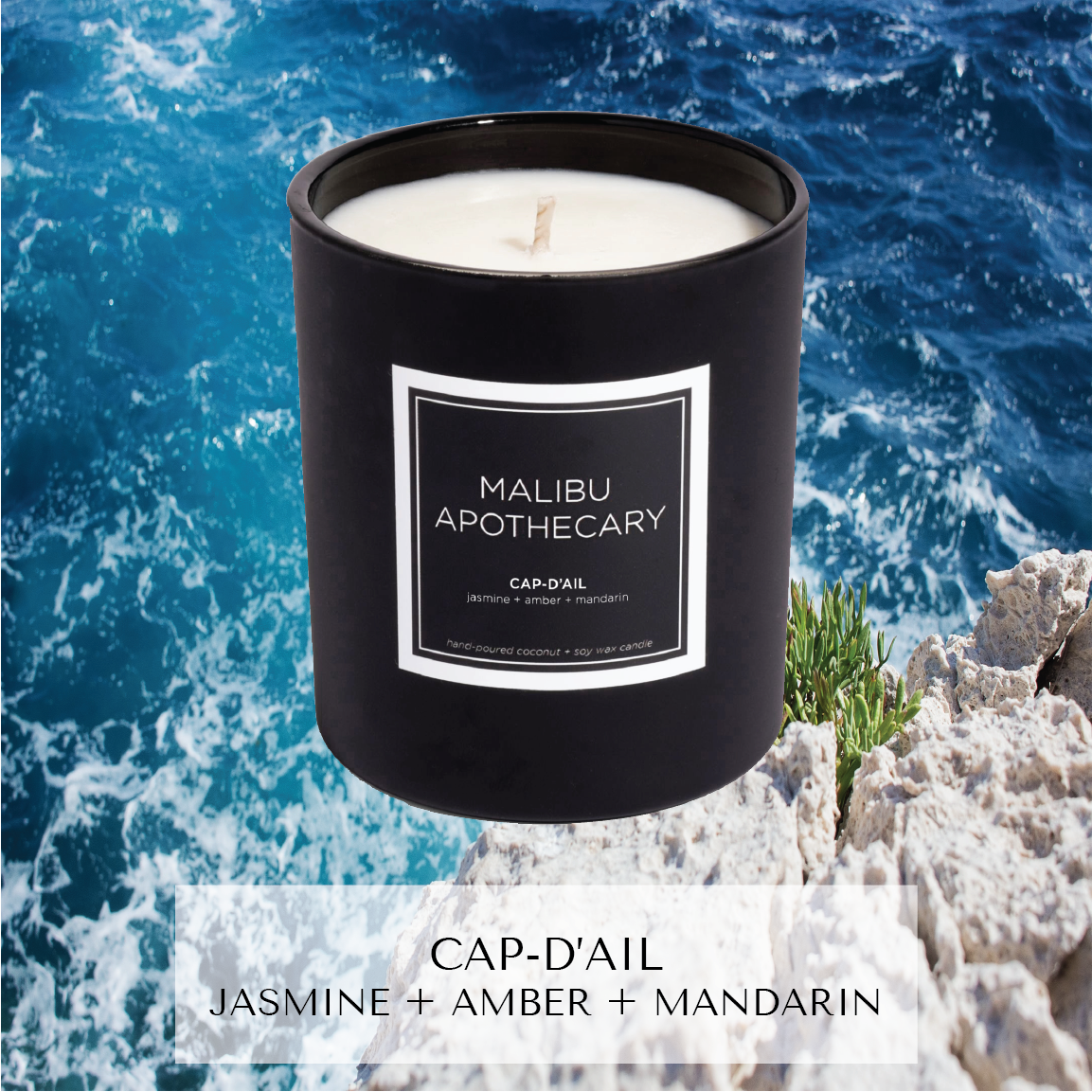 Matte Black Candle by Malibu Apothecary