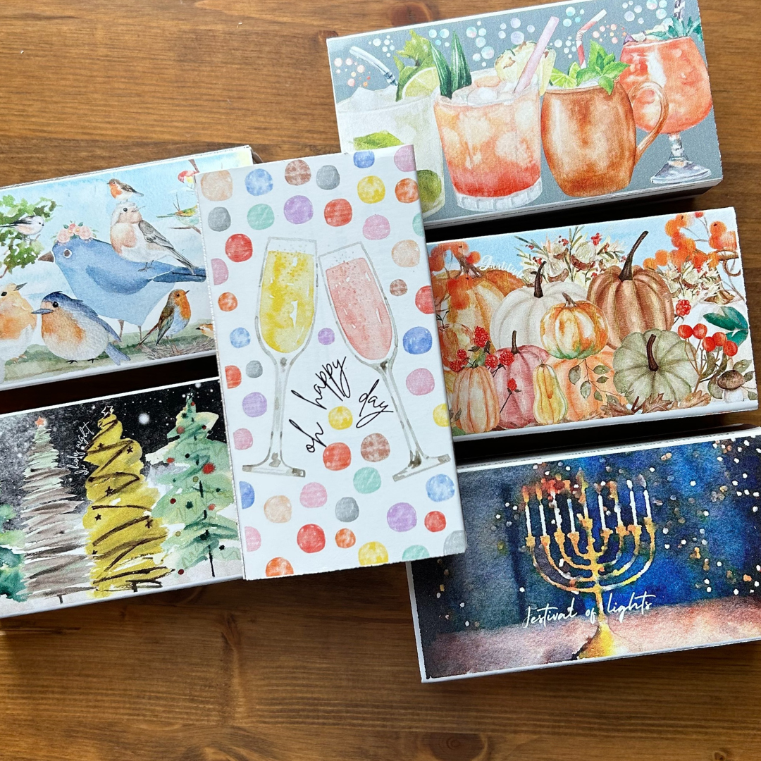 Watercolor Art Matchbox by Alli + Jean