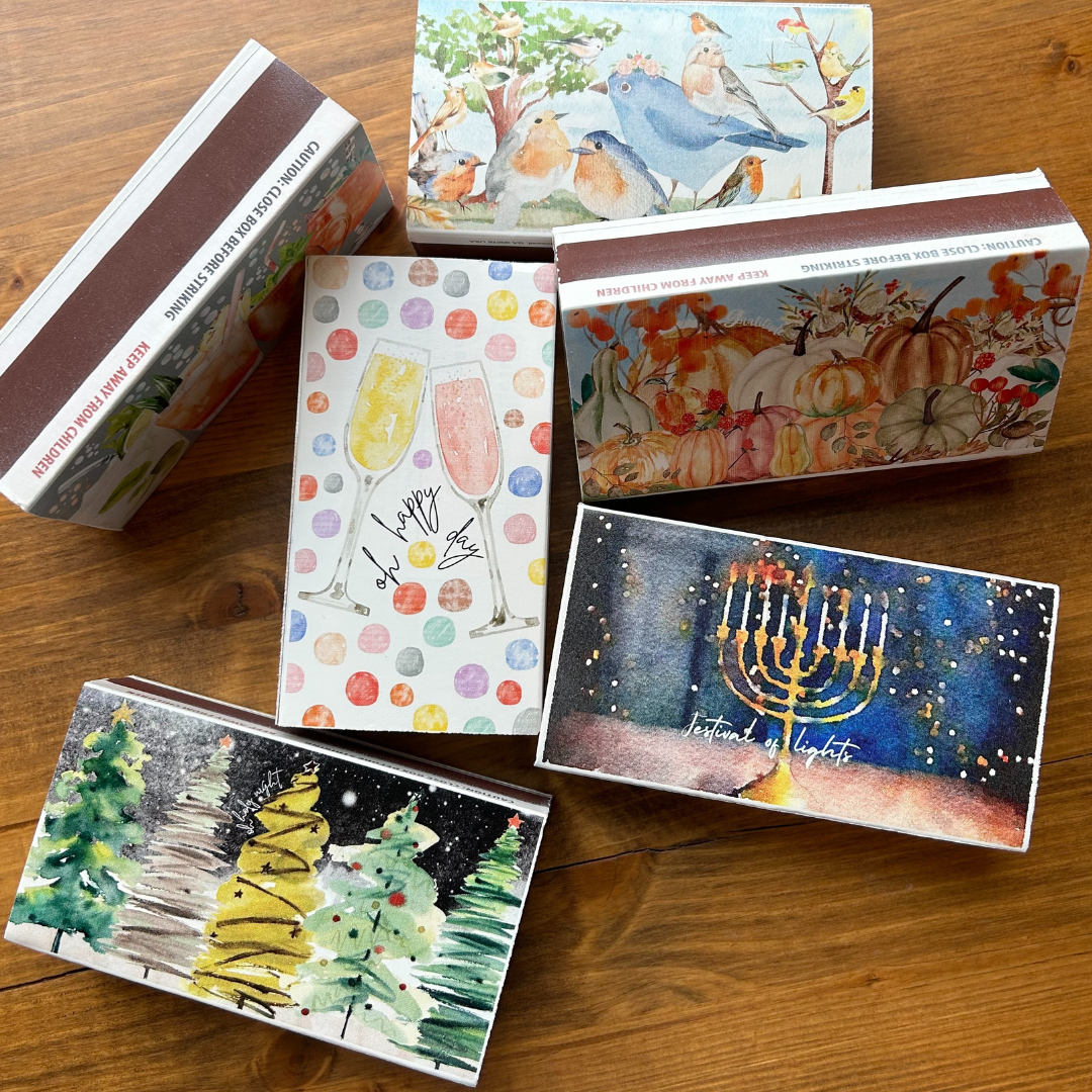 Watercolor Art Matchbox by Alli + Jean