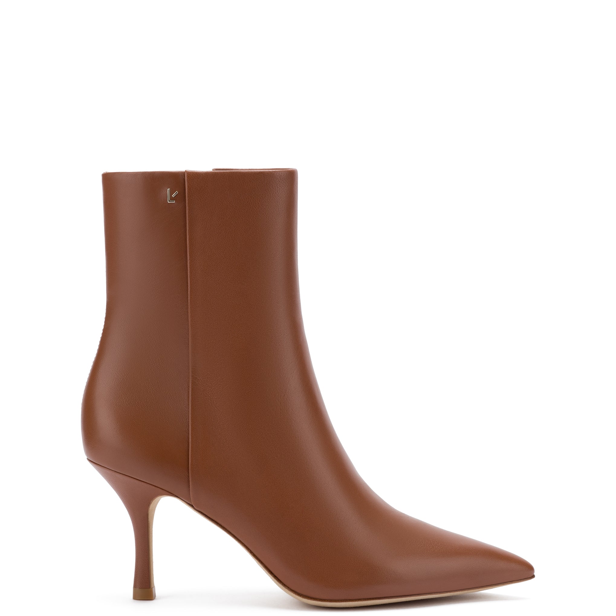 Mini Kate Boot In Caramel Leather by Larroudé