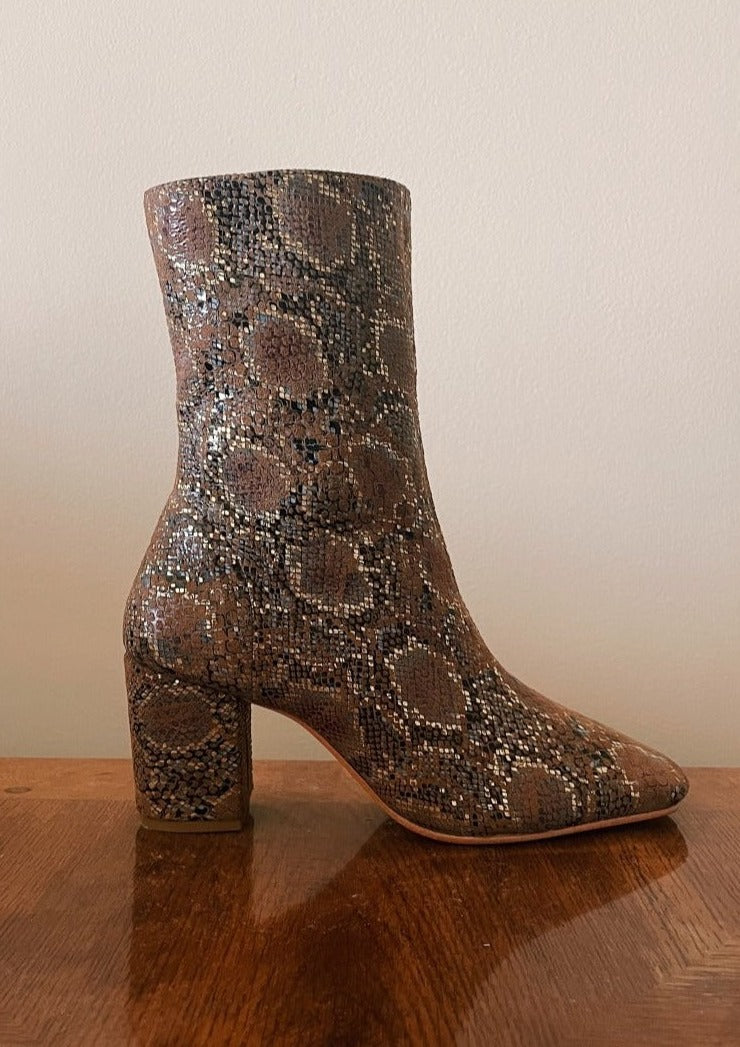 Modern Boot in Sueded Snake by Llani