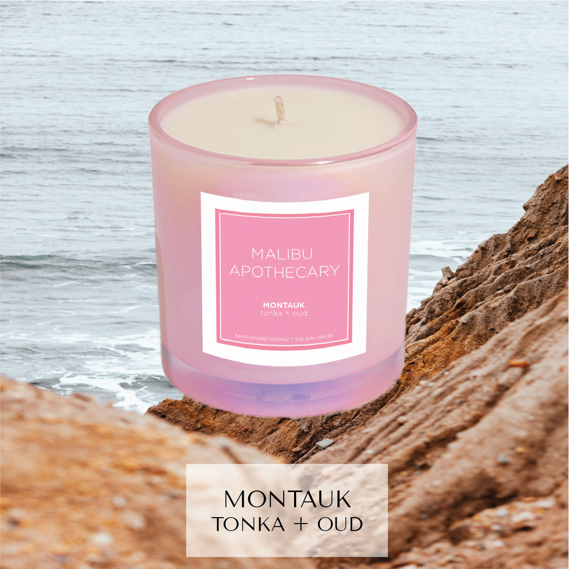 Iridescent Pink Candle by Malibu Apothecary