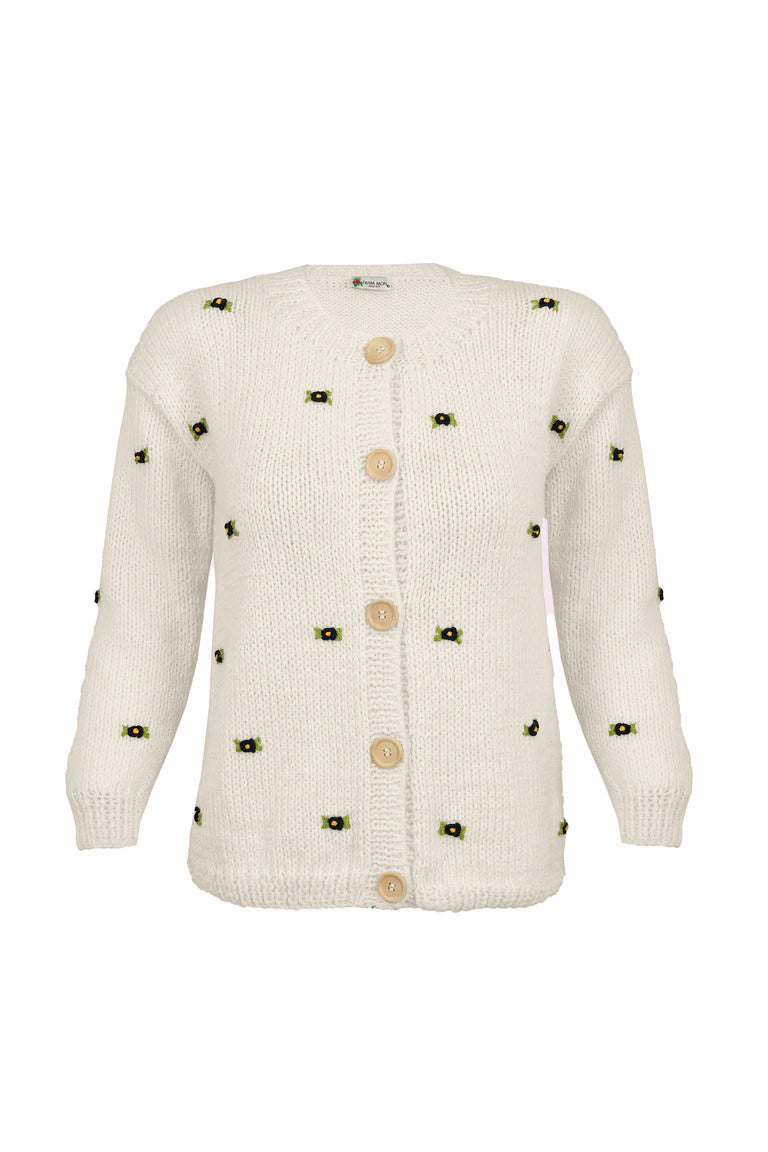 MUSCARI COTTON CARDIGAN BY FANM MON
