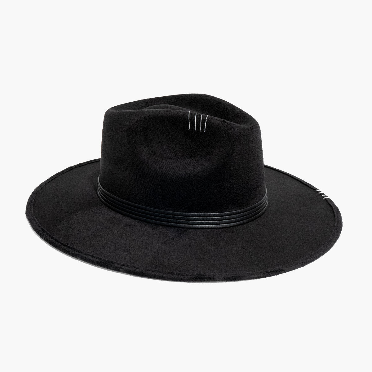 Onyx Archer Embroidered Fedora by AB.LINO