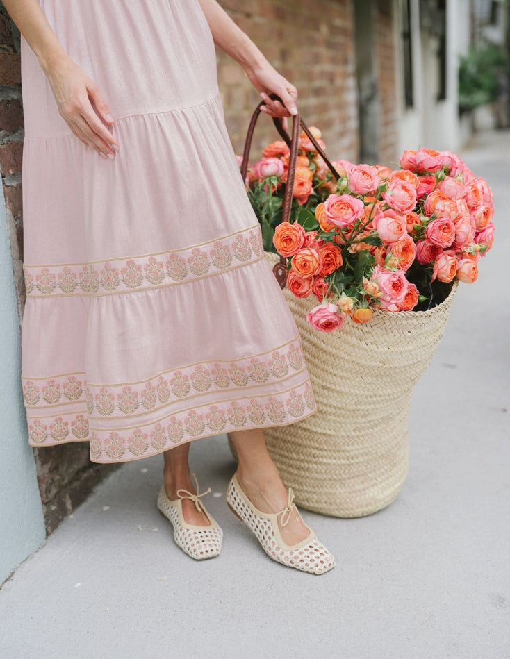 Parya Ruffle Skirt - Pink by Rosewater House