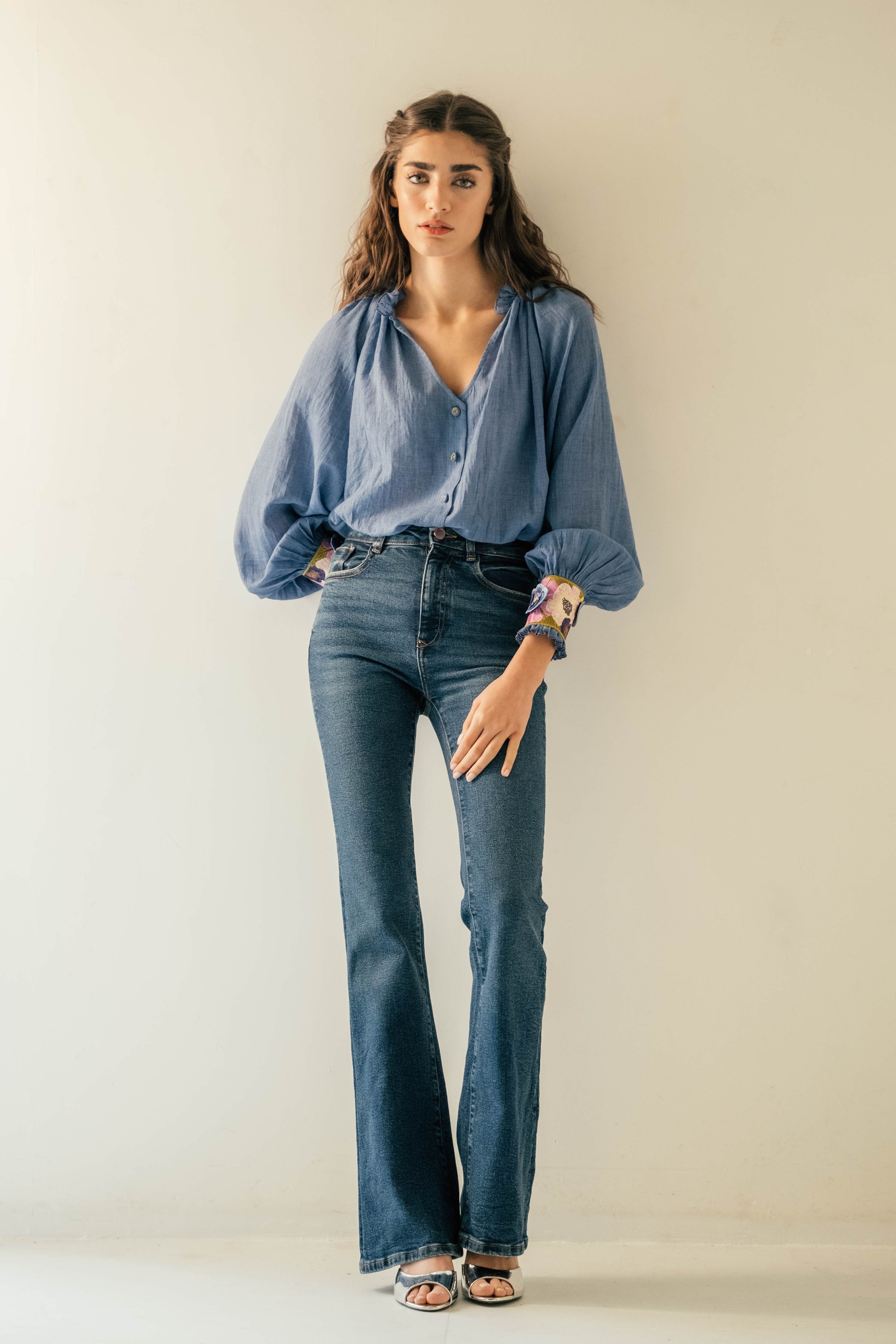 Pansy Blouse - Cobalt Blue by RosewaterHouse