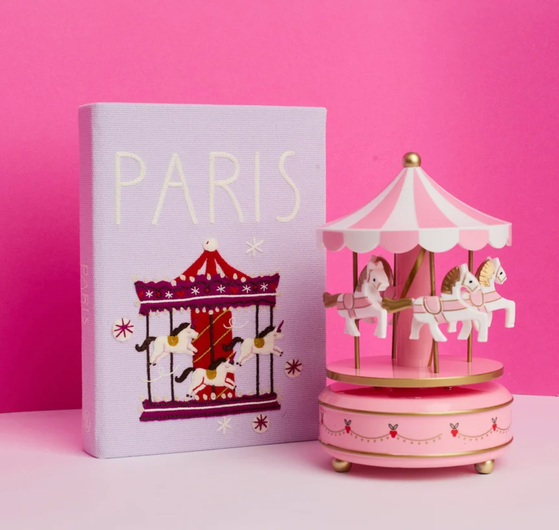 Paris Carousel Book Clutch by Olympia Le Tan