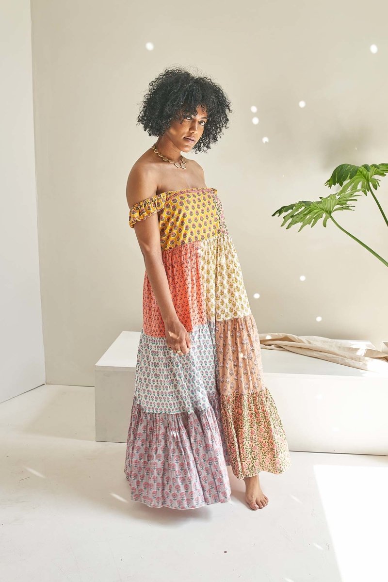 Provincial Patchwork Dress by Llani