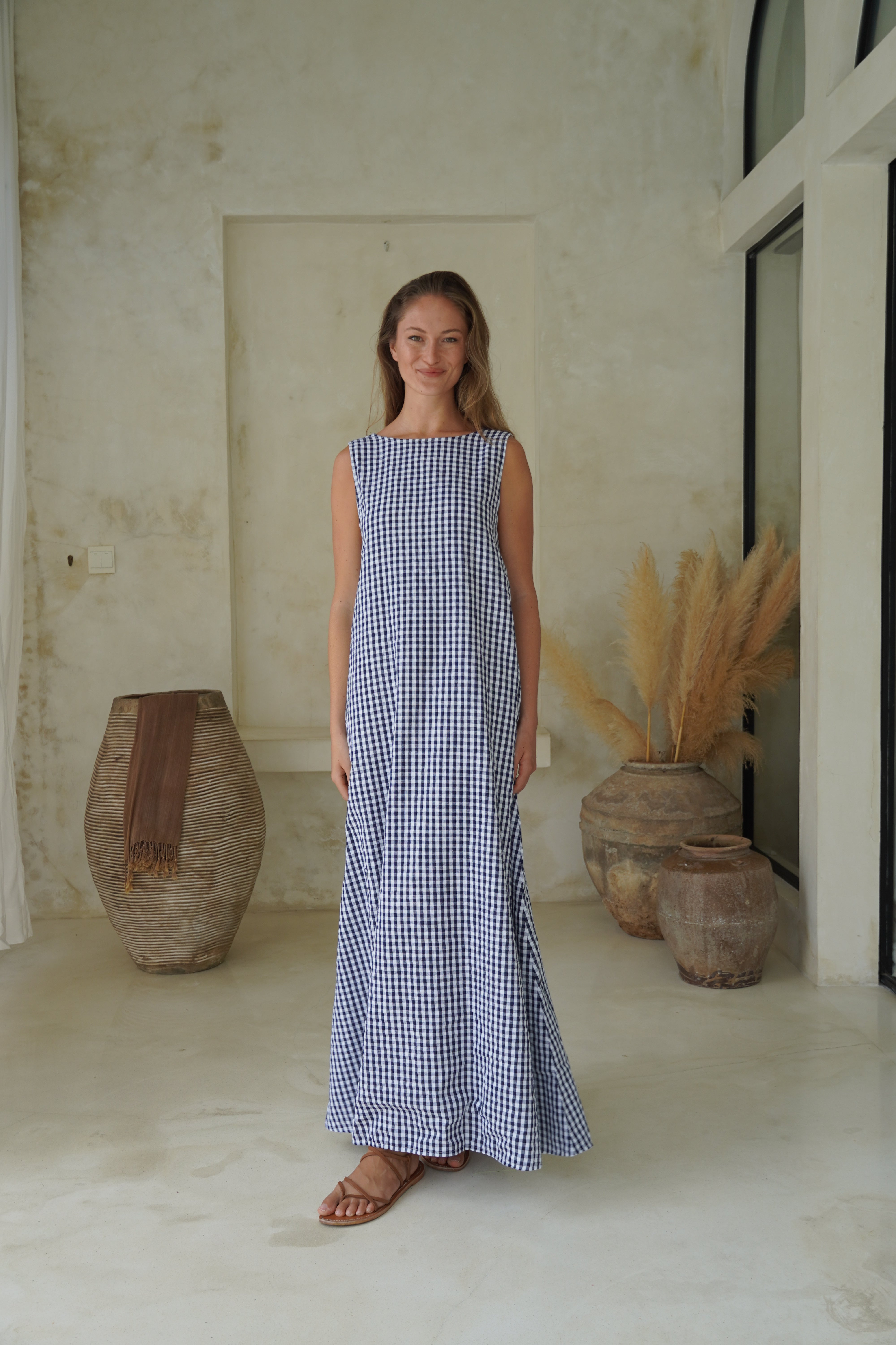 Gili Dress by Puka The Label M/L / Navy Check Gili Dress by Puka The Label M/L / Navy Check