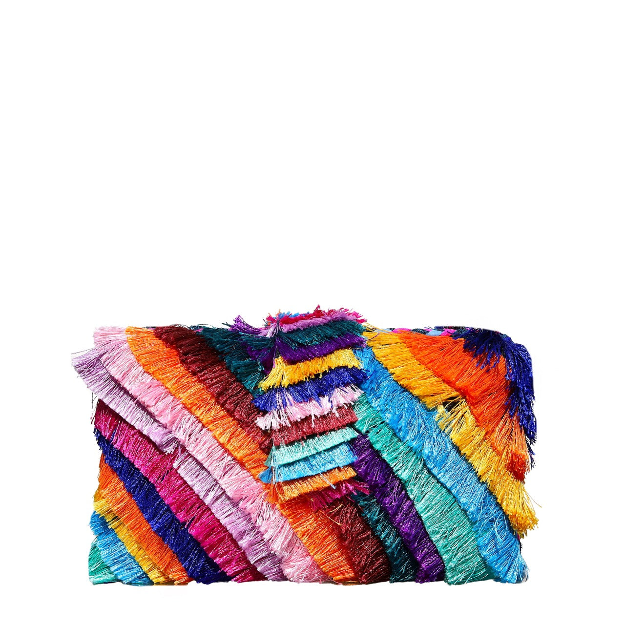 Rainbow Frill Clutch by Simitri