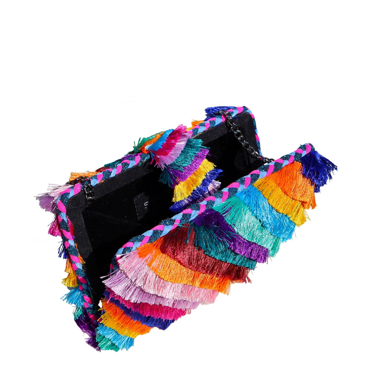 Rainbow Frill Clutch by Simitri