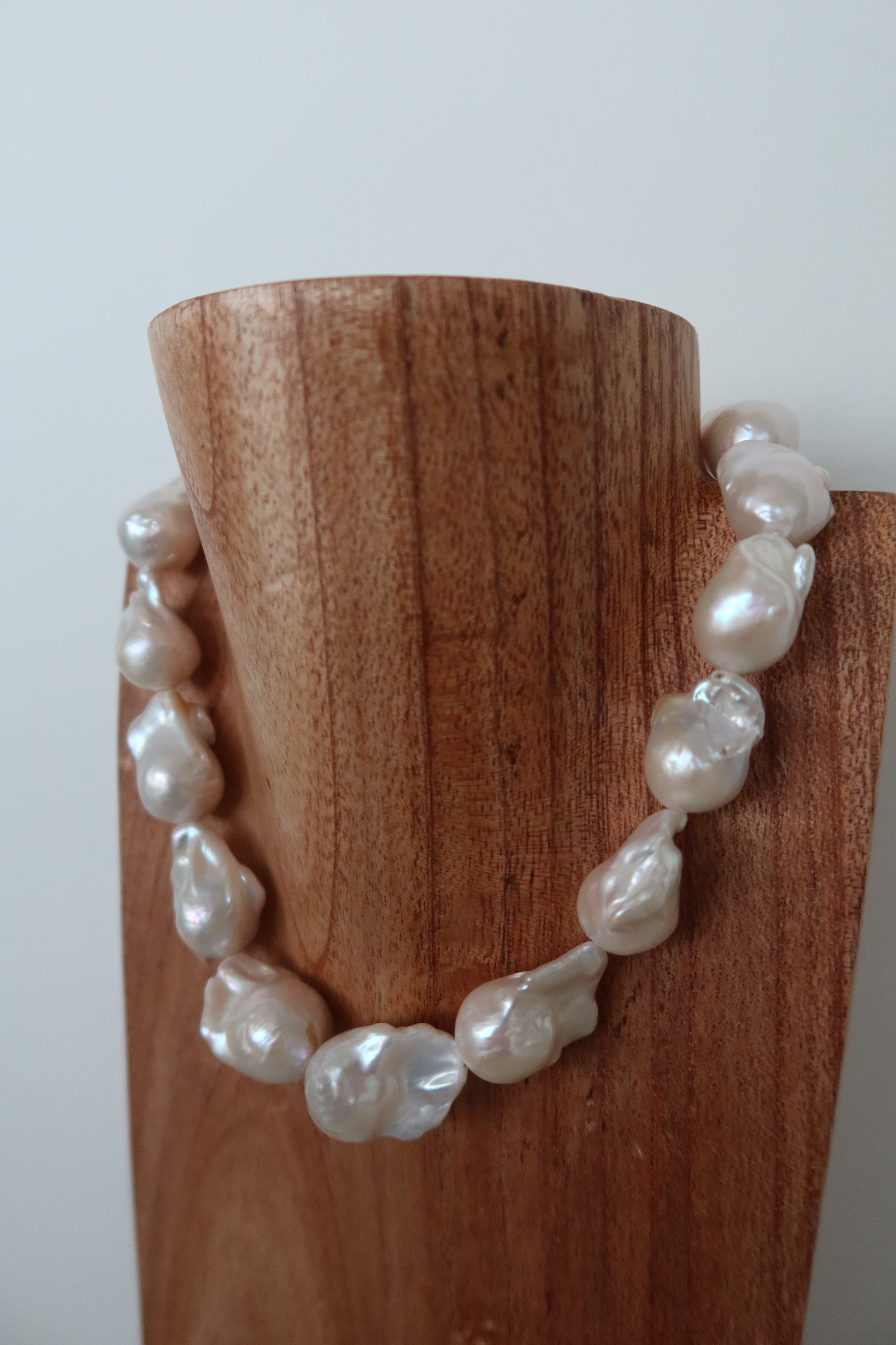 Chunky Baroque Pearl Necklace by Reshelled