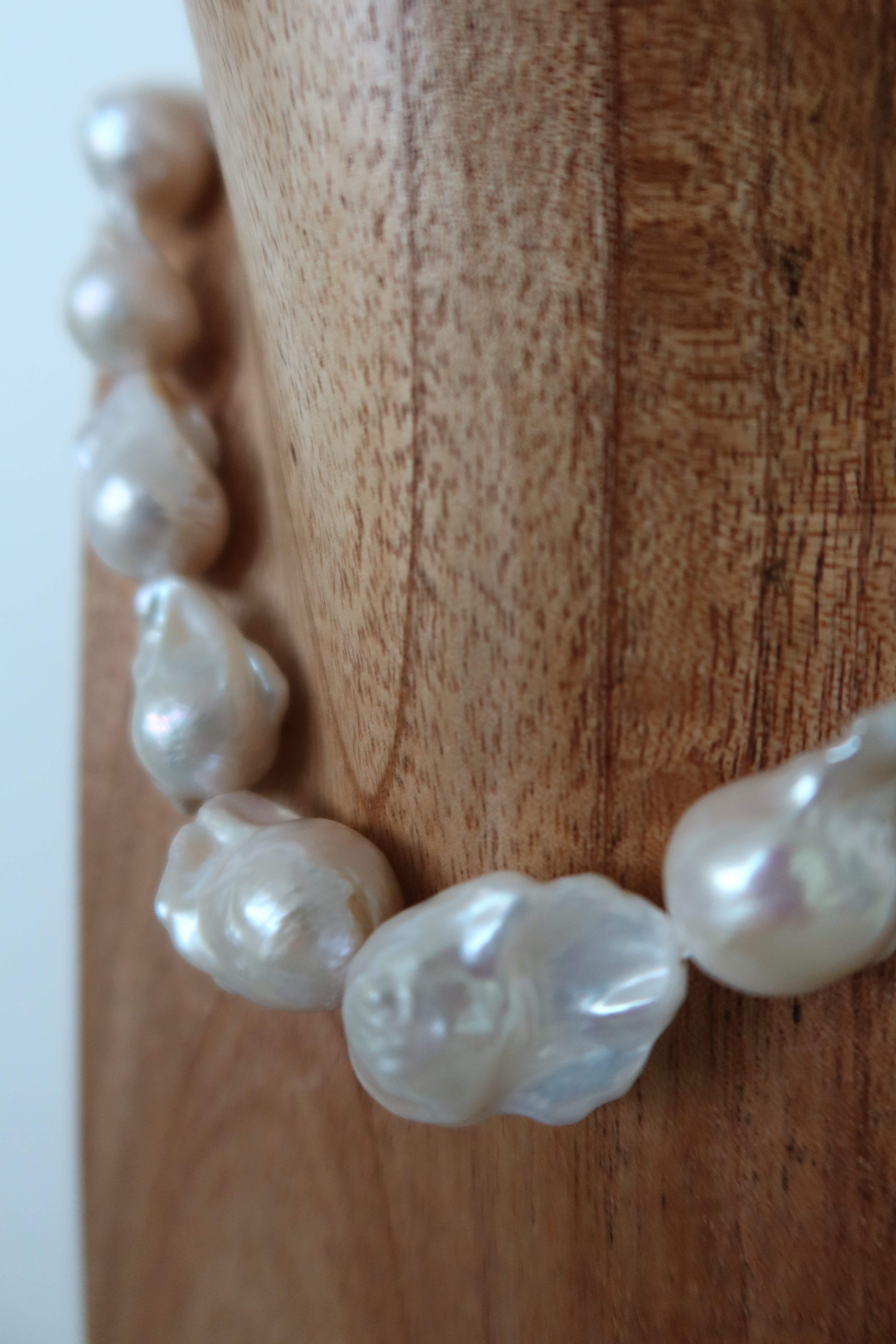 Chunky Baroque Pearl Necklace by Reshelled
