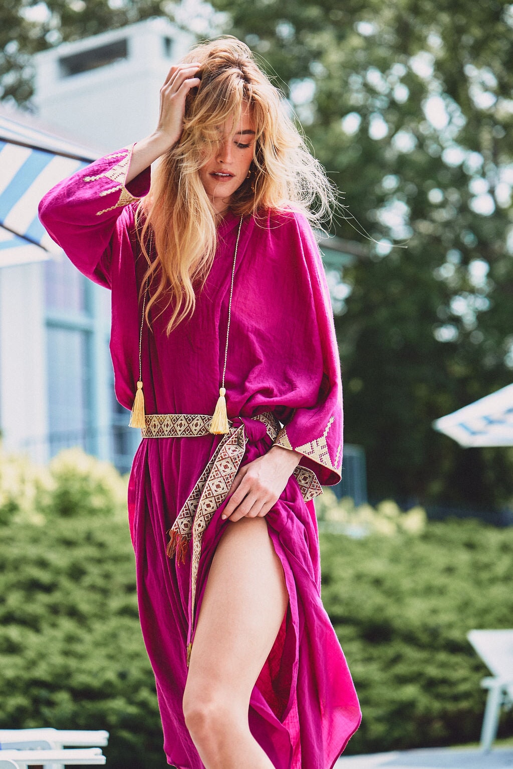 Gilaneh Kaftan - Magenta by Rosewater House