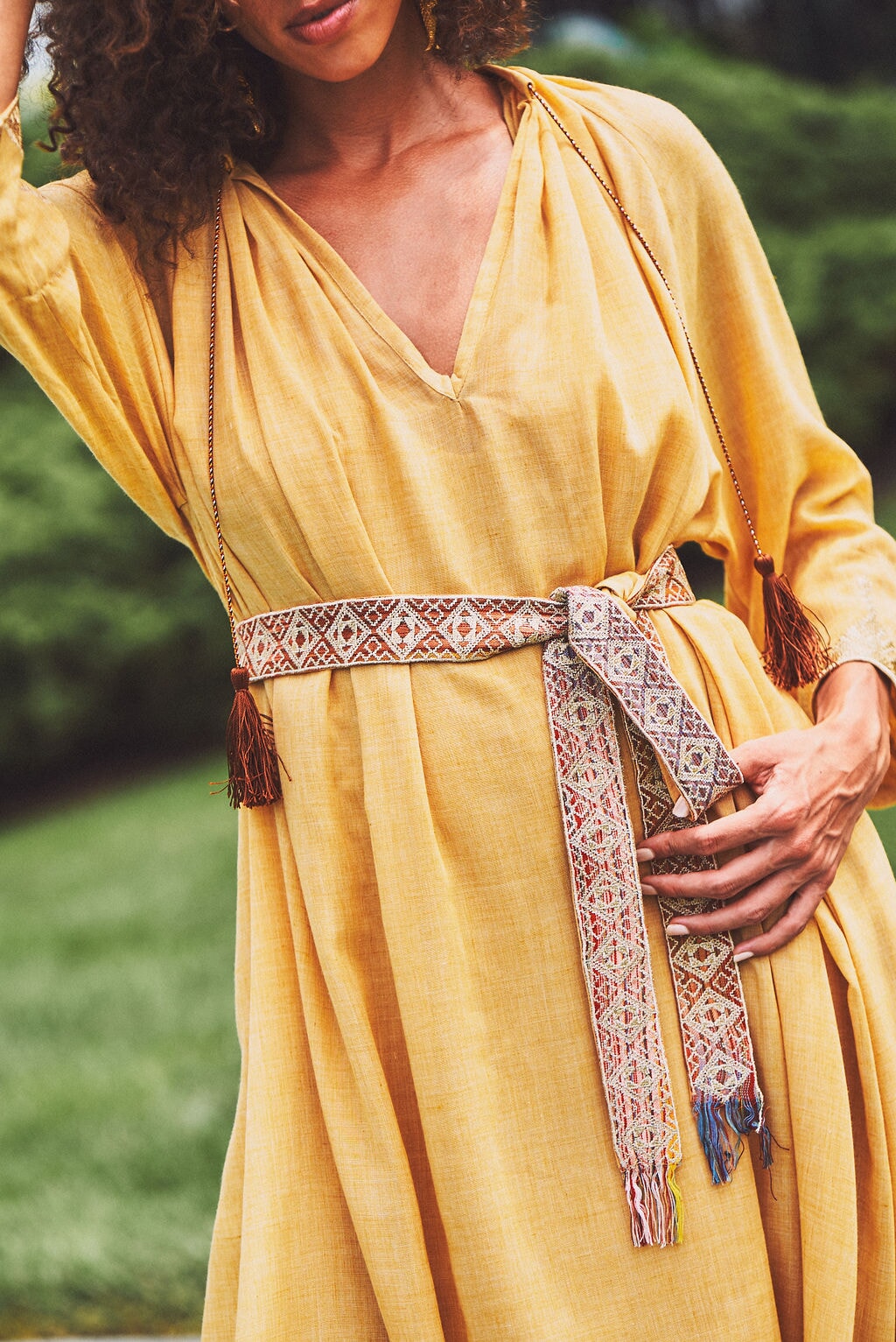 Gilaneh Kaftan - Yellow by Rosewater House