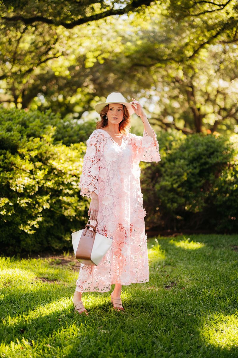 The Aurora Kaftan Maxi- Ballet Pink by Tela Mercantile (HerStory Exclusive)