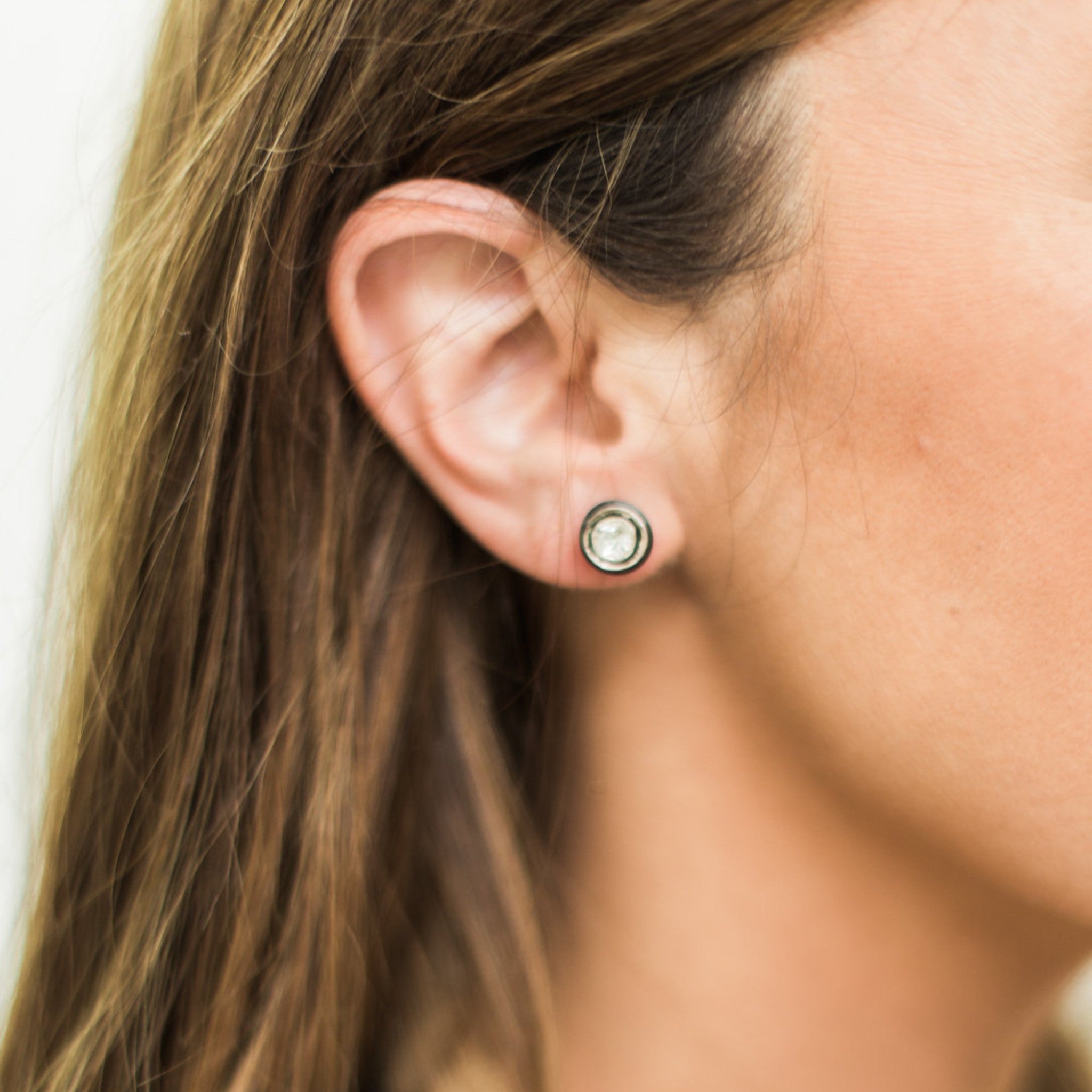 Diamond Stud Earrings by S. Carter Designs