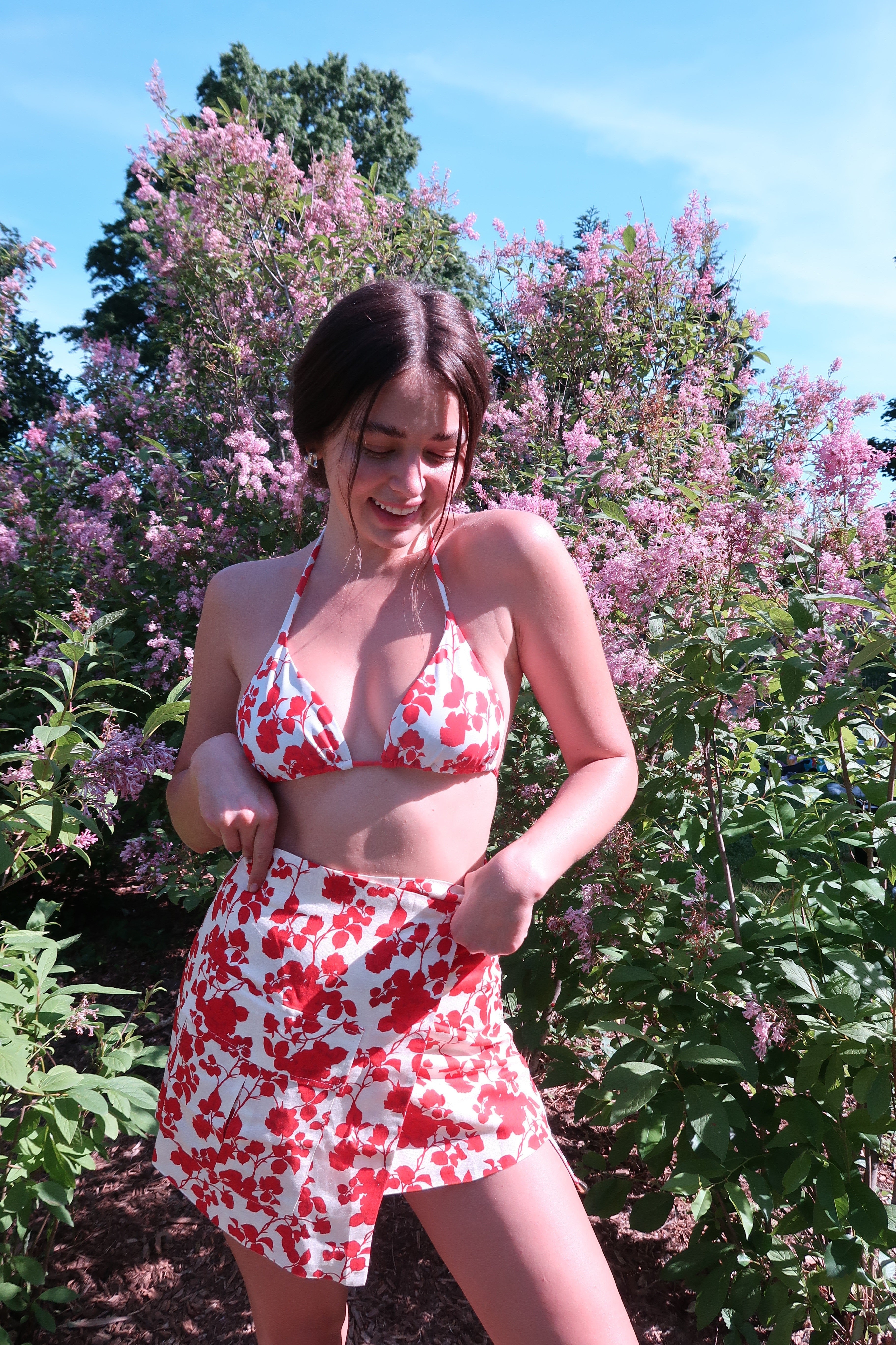 Sam Top in Red Floral by Sister Swim