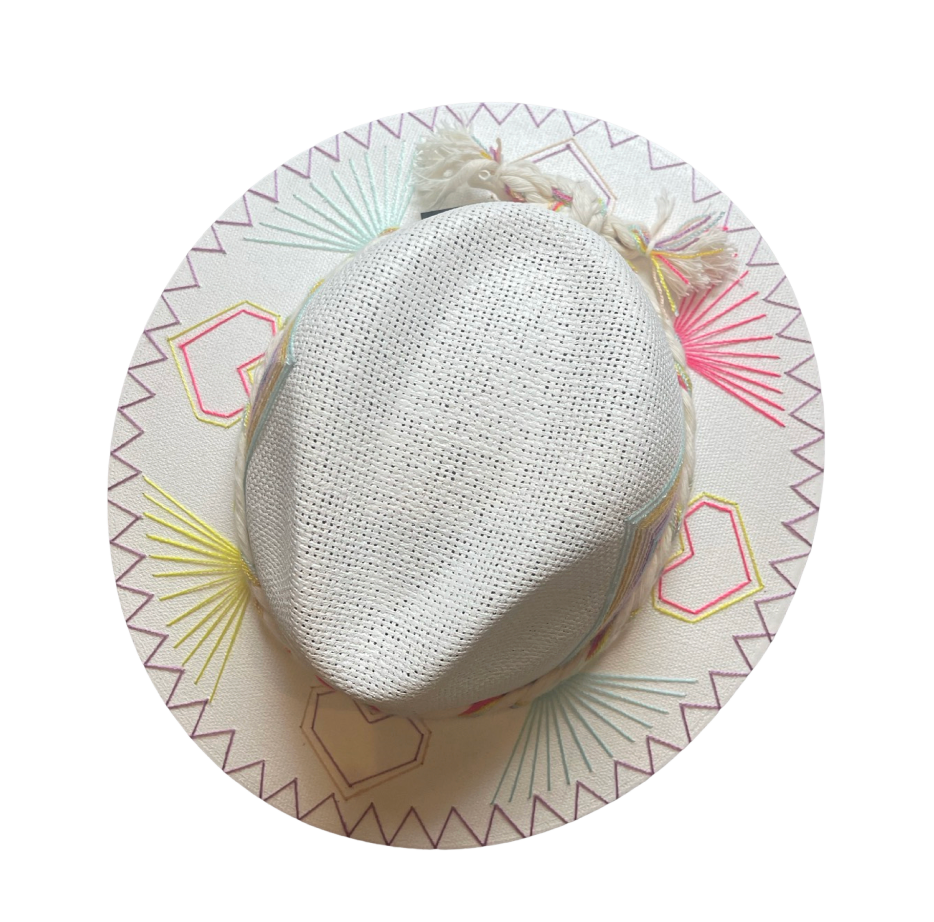 Bebé Sunshine Heart Hat | Toddler Palm Beach Hat by Corazon Playero