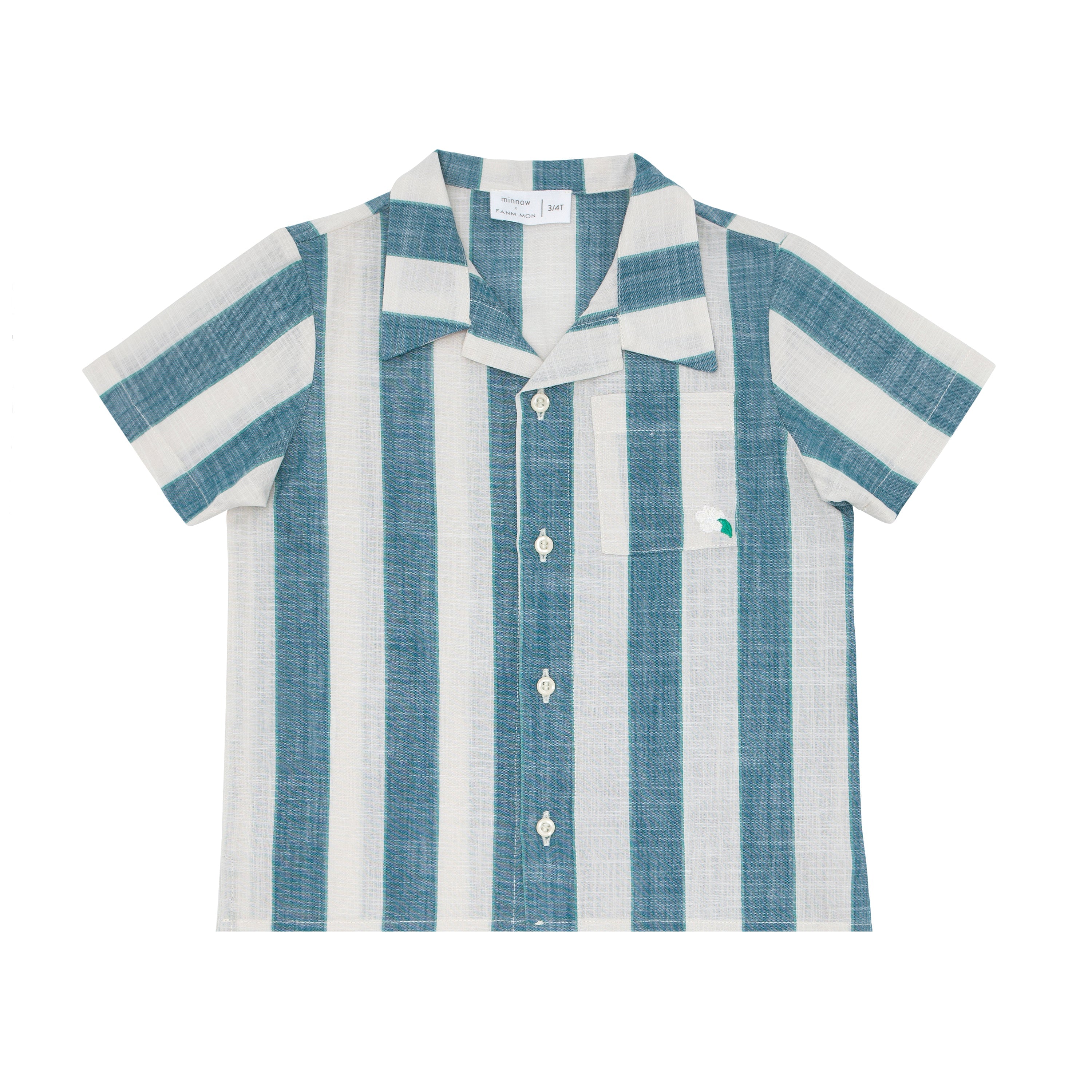 Fanm Mon x Minnow Boy's Striped Linen Shirt by Fanm Mon
