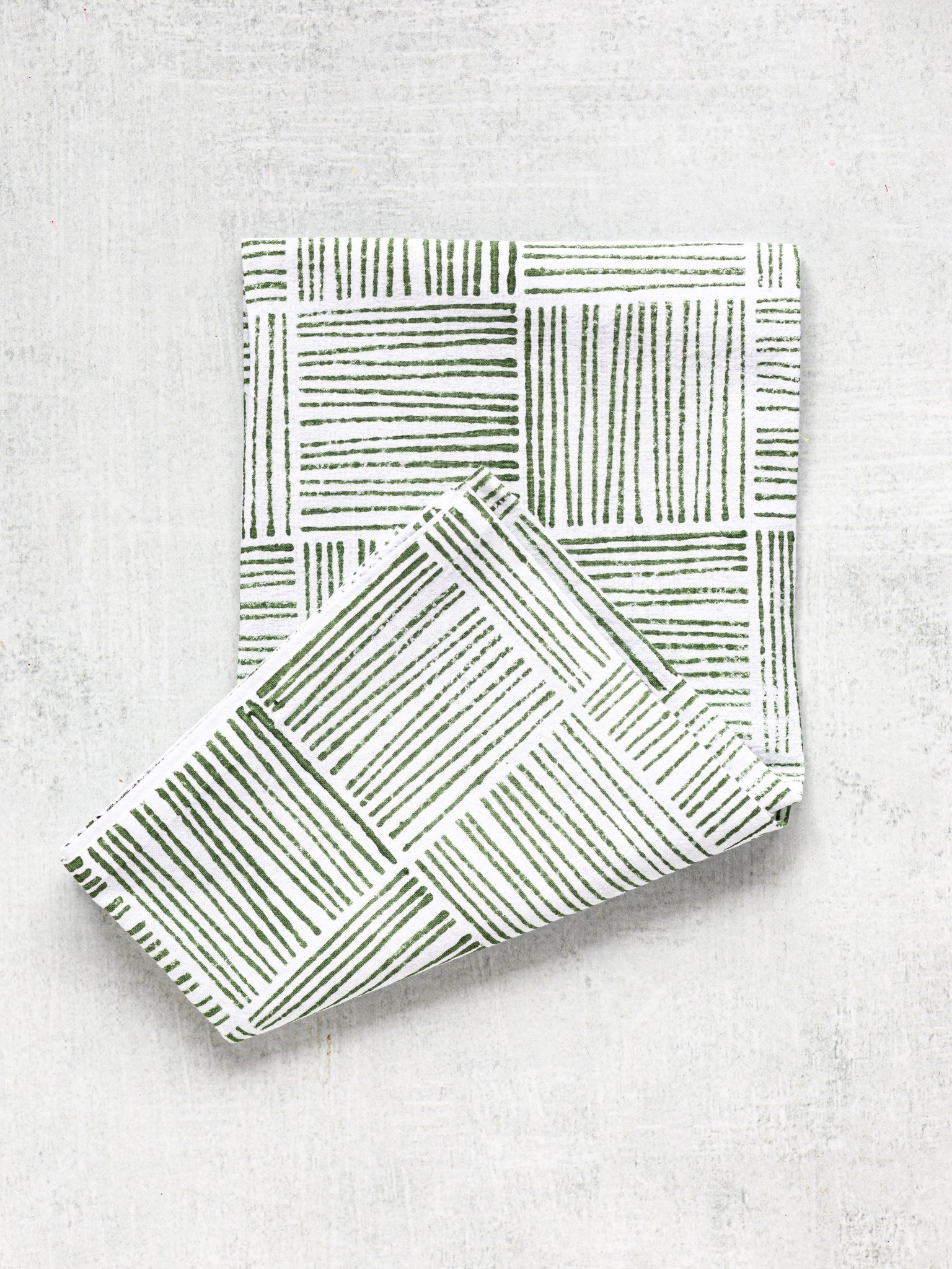 Tea Towel - Striped, Sage by Mended