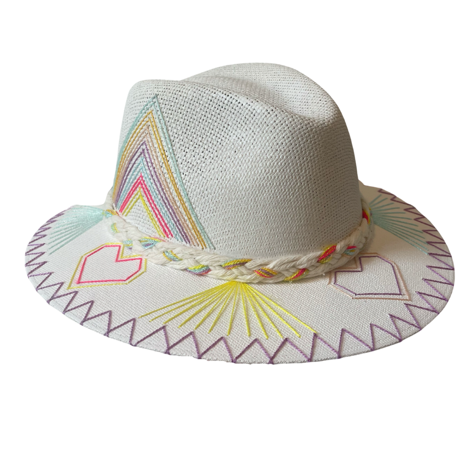 Bebé Sunshine Heart Hat | Toddler Palm Beach Hat by Corazon Playero