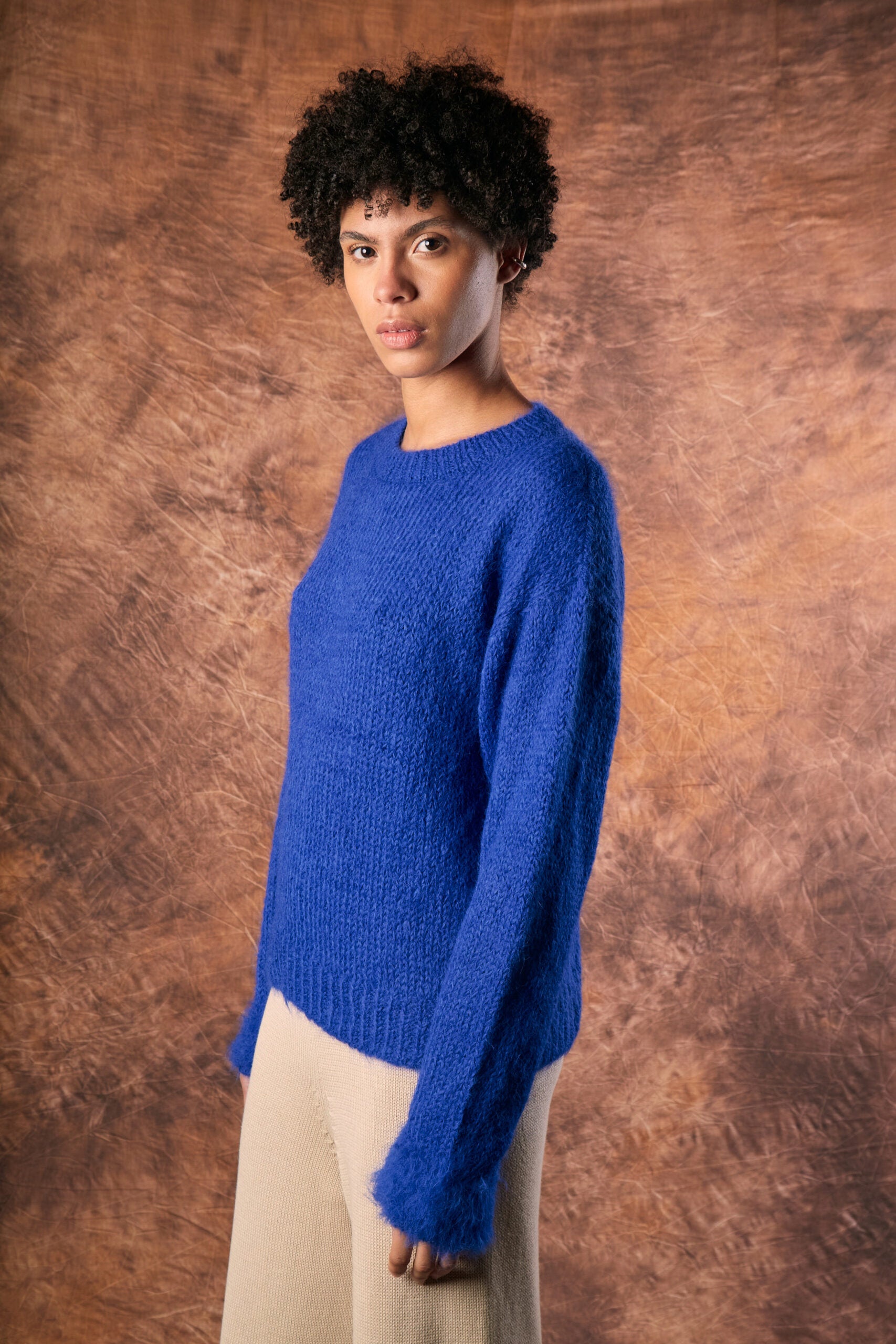 Tiyarik Blue Sweater by MUNA